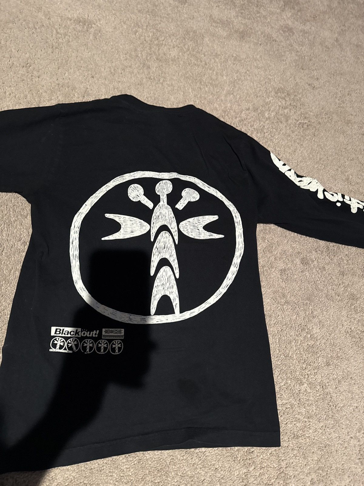 Travis Scott Travis Scott Barbed Wire Long Sleeve Tee Black Size US S / EU 44-46 / 1 - 2 Thumbnail