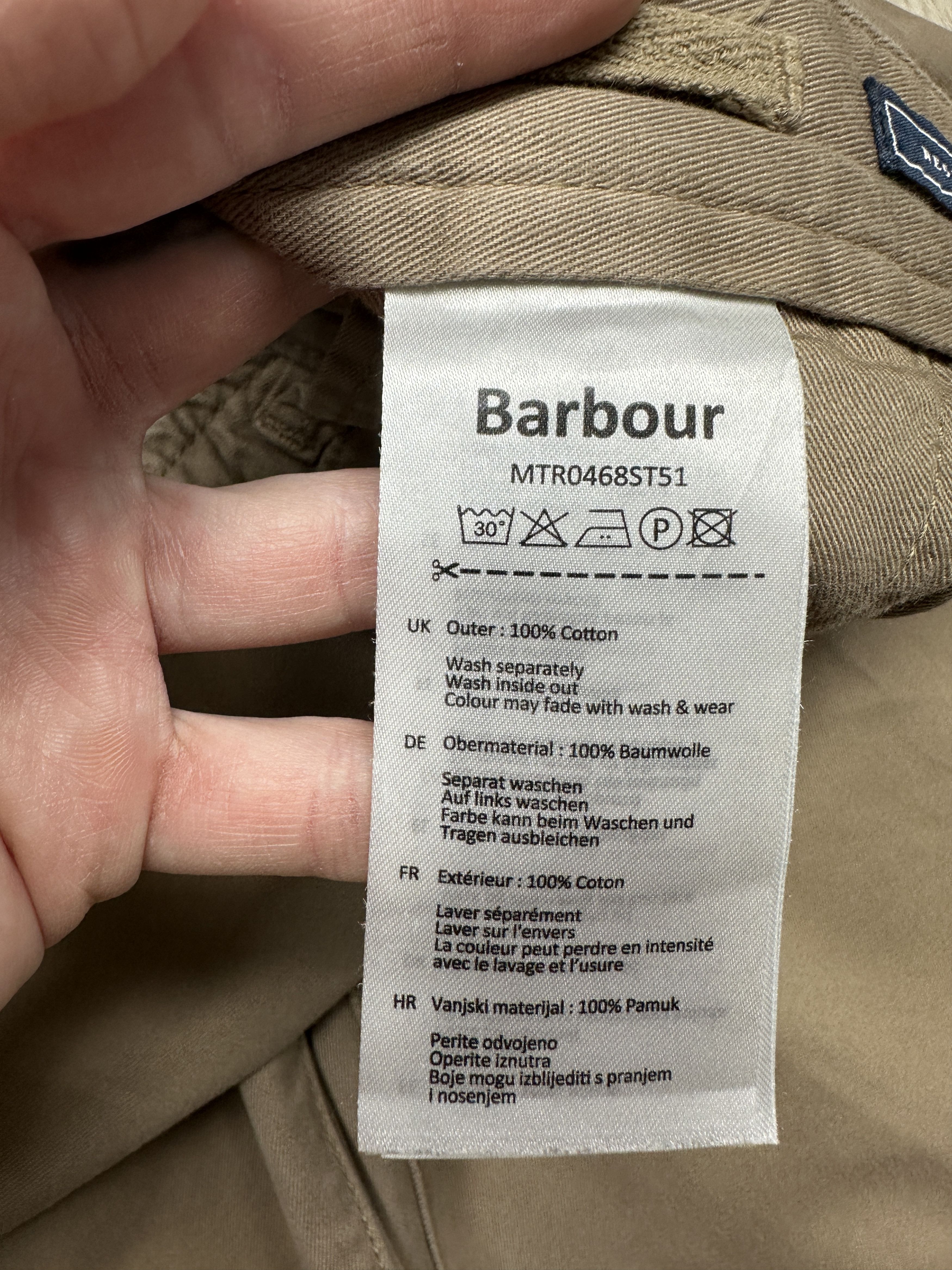 Barbour Barbour Mens Chino Shorts Size US 34 / EU 50 - 6 Thumbnail