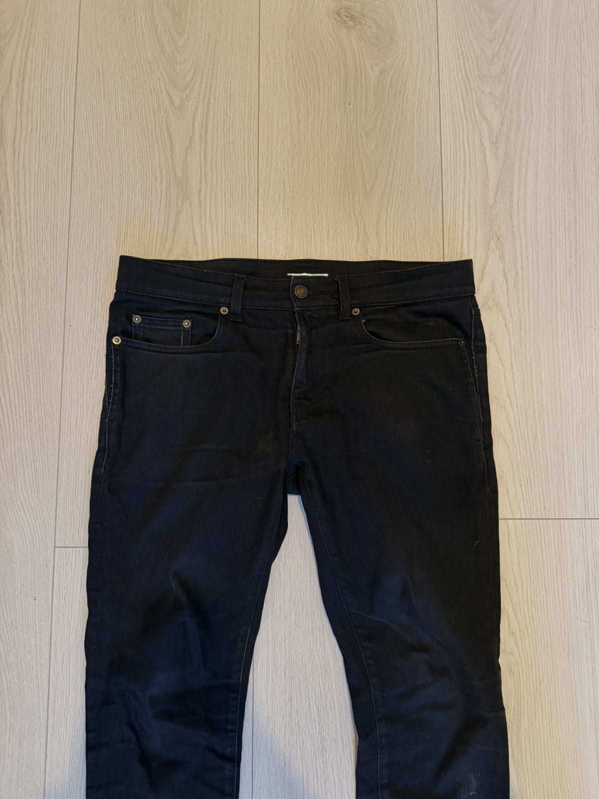 Saint Laurent Paris Saint Laurent Black D02 Skinny Jeans Size US 31 - 4 Thumbnail