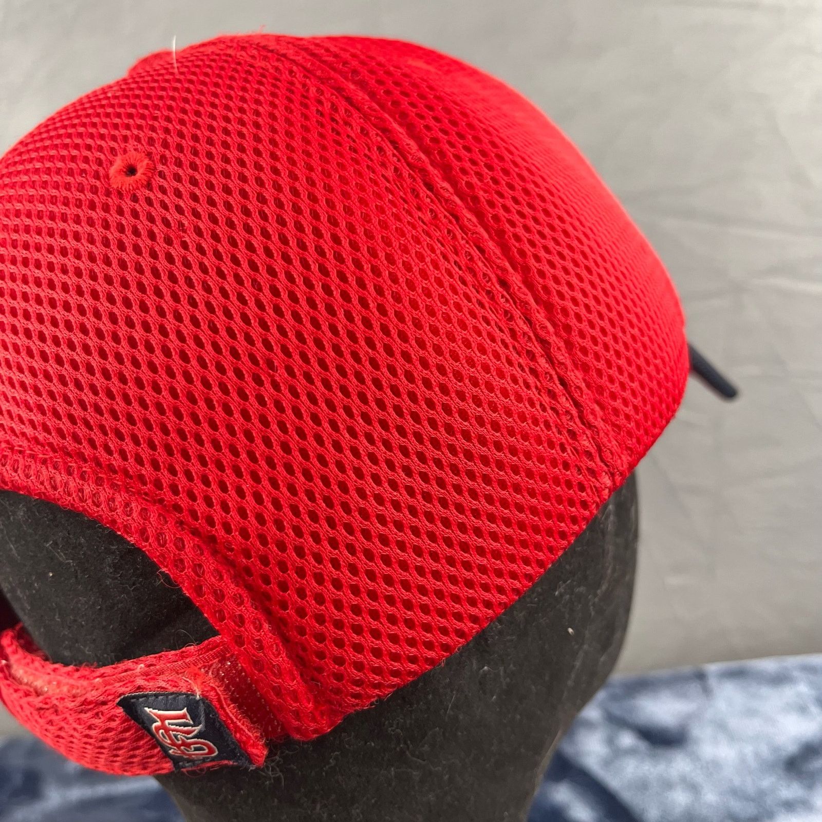 Russell Athletic Fresno State Bulldogs Russell Strapback Mesh Hat Thick Spell Size ONE SIZE - 6 Thumbnail