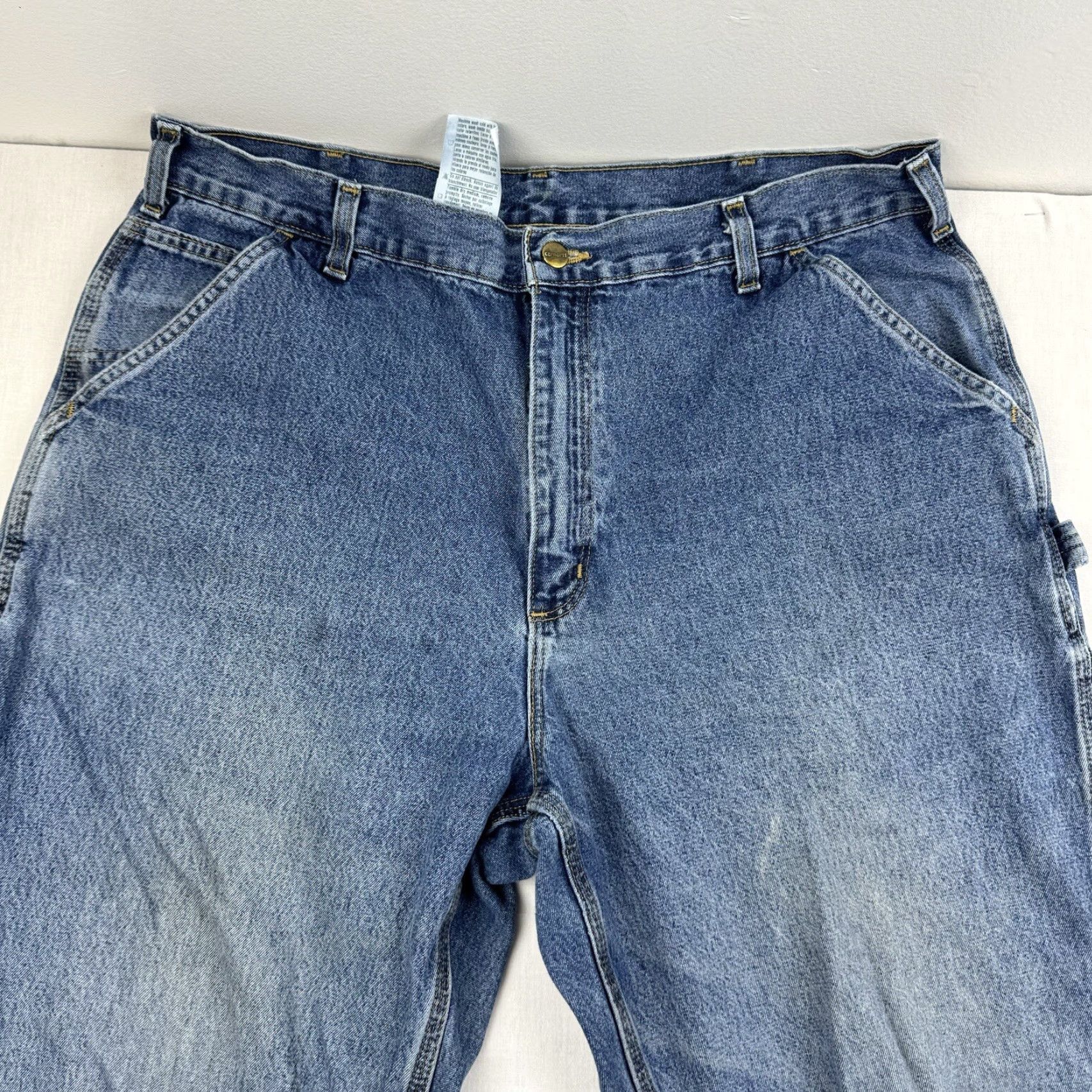 Carhartt VINTAGE Carhartt Carpenter Jeans Adult 38x32 Blue Baggy Grunge Y2K Loose Fit Size US 38 / EU 54 - 3 Thumbnail