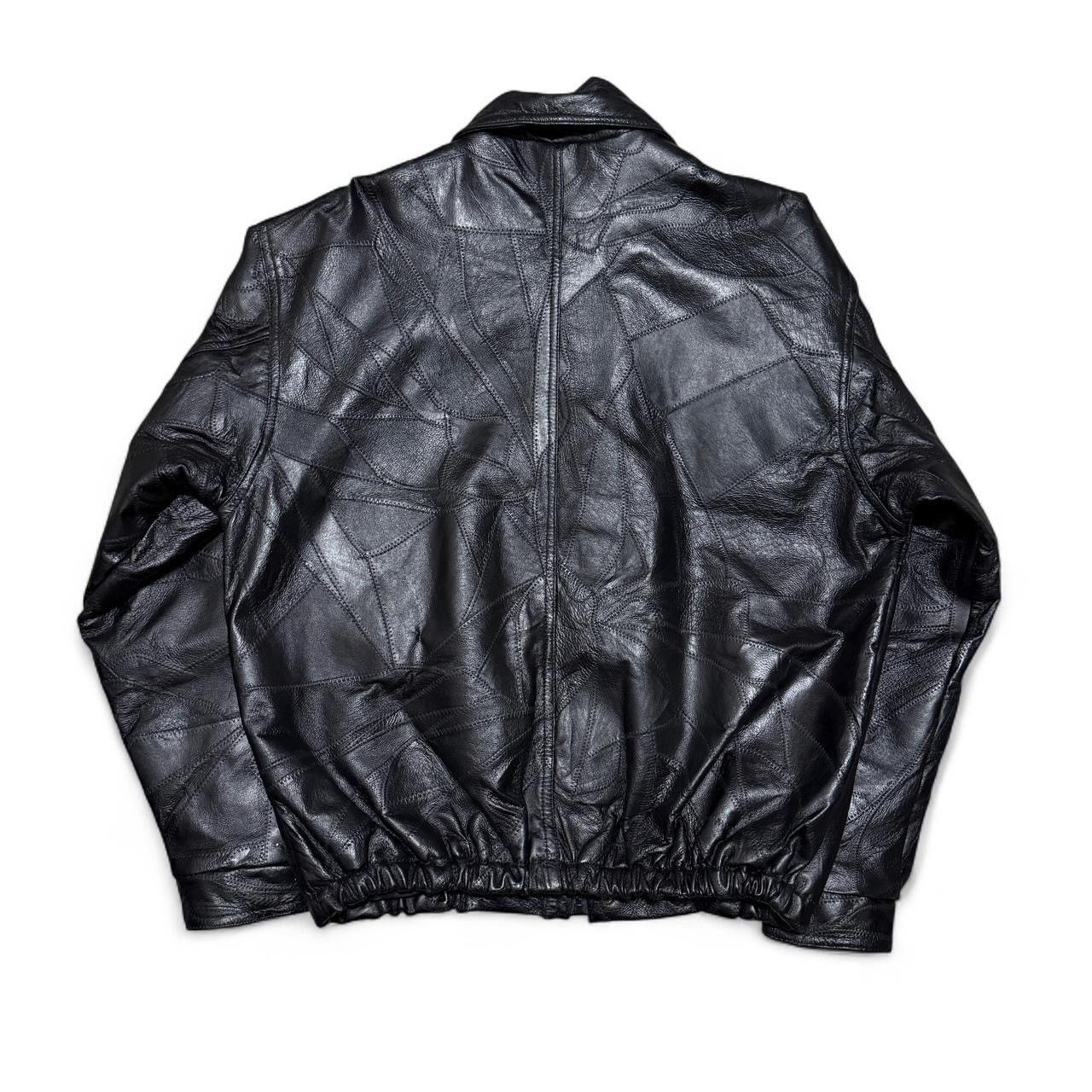 Haband 1990s Haband Patchwork Leather Jacket Size US L / EU 52-54 / 3 - 2 Thumbnail