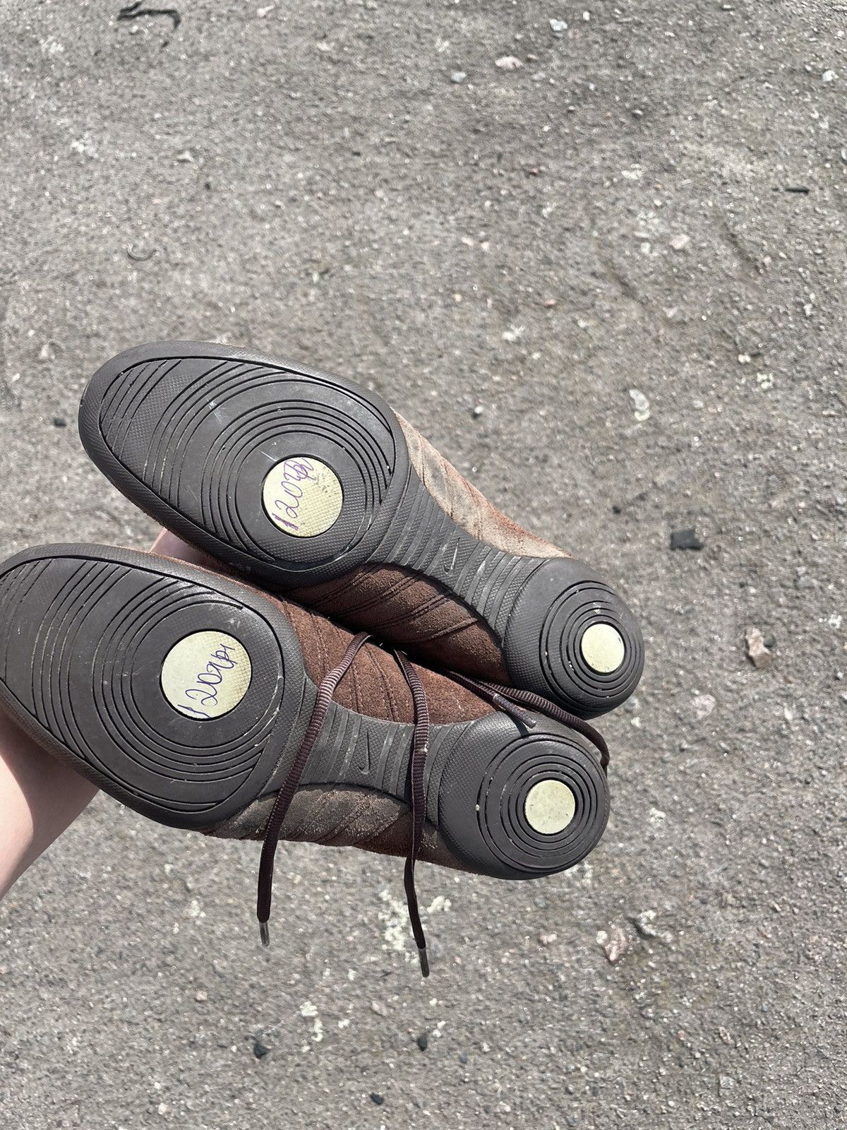 Nike × Vintage Nike Brown suede Ballet flats Size US 6.5 / IT 36.5 - 4 Thumbnail