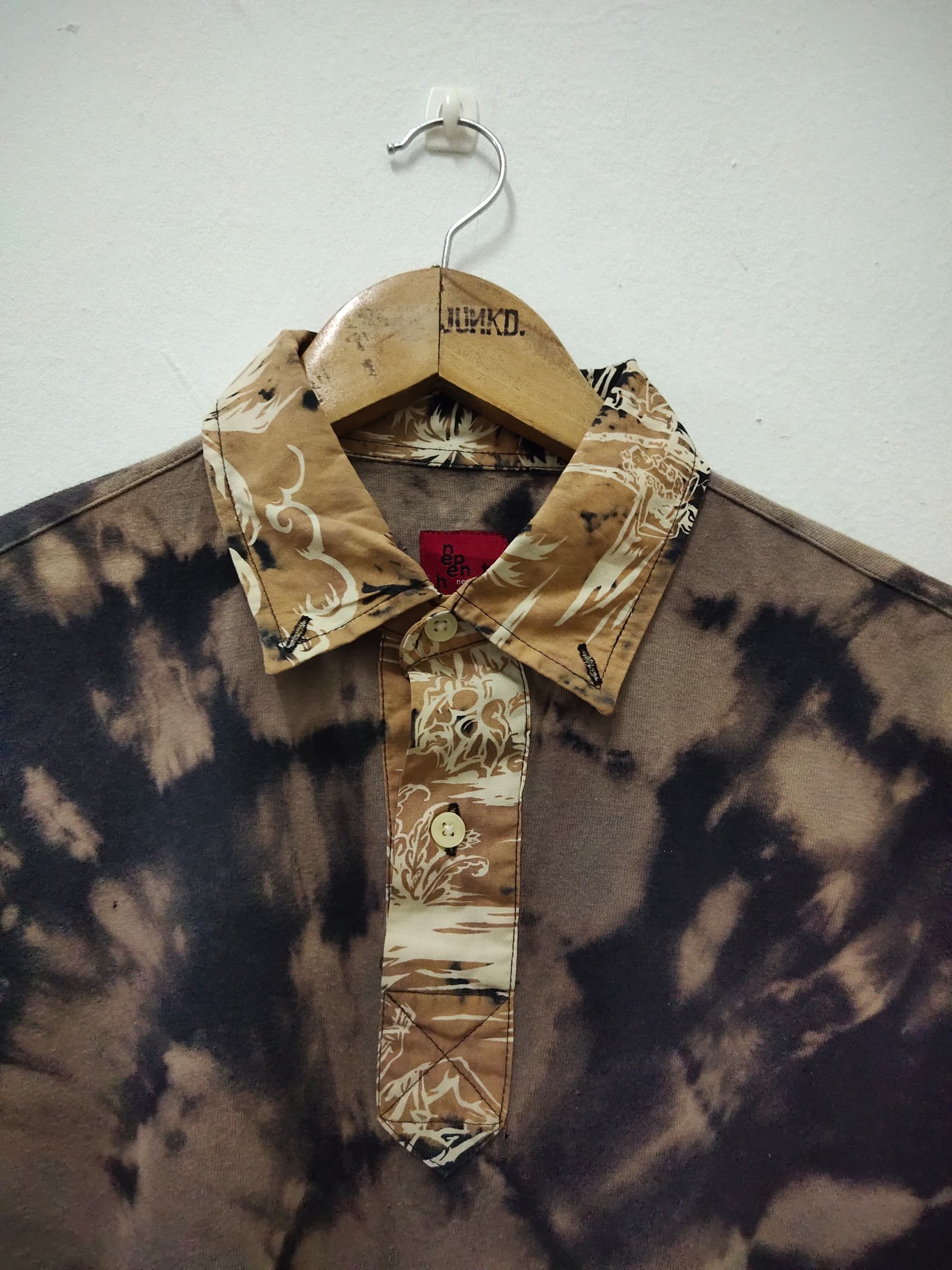 Needles Nepenthes New york Tie dye asid wash style collar tee Size US M / EU 48-50 / 2 - 3 Thumbnail