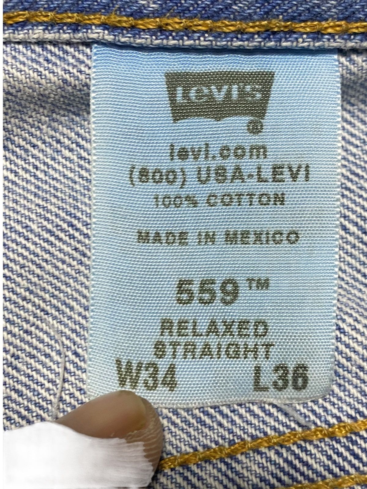 Levi's Vintage Levis 559 Grunge Distressed Baggy Jeans Size US 34 / EU 50 - 17 Thumbnail