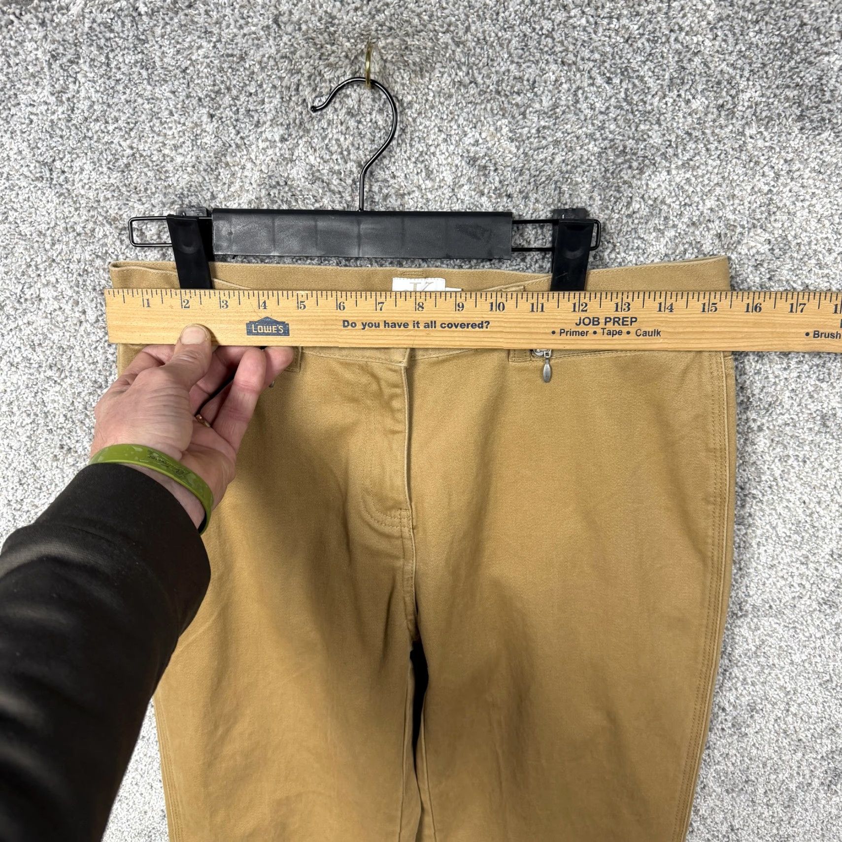 Vintage VINTAGE Calvin Klein Jeans Pants 4 31x30.5 Tan Khaki Slim Bootcut Zip Pockets Office Size 27" / US 4 / IT 40 - 2 Thumbnail