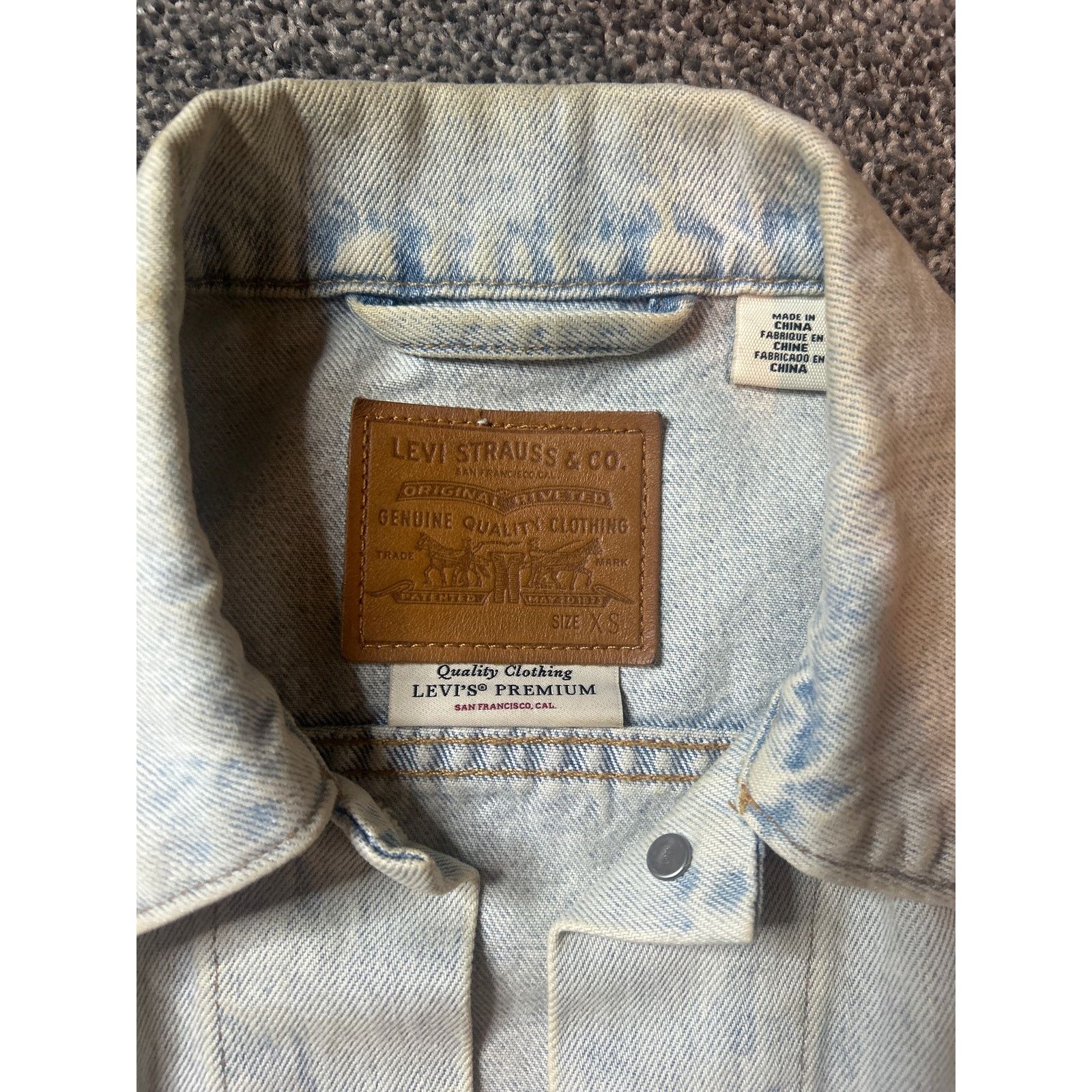 Levi's LEVIS Ex Boyfriend Trucker Jean BANZI Color Blue xs Jacket Size XS / US 0-2 / IT 36-38 - 2 Thumbnail