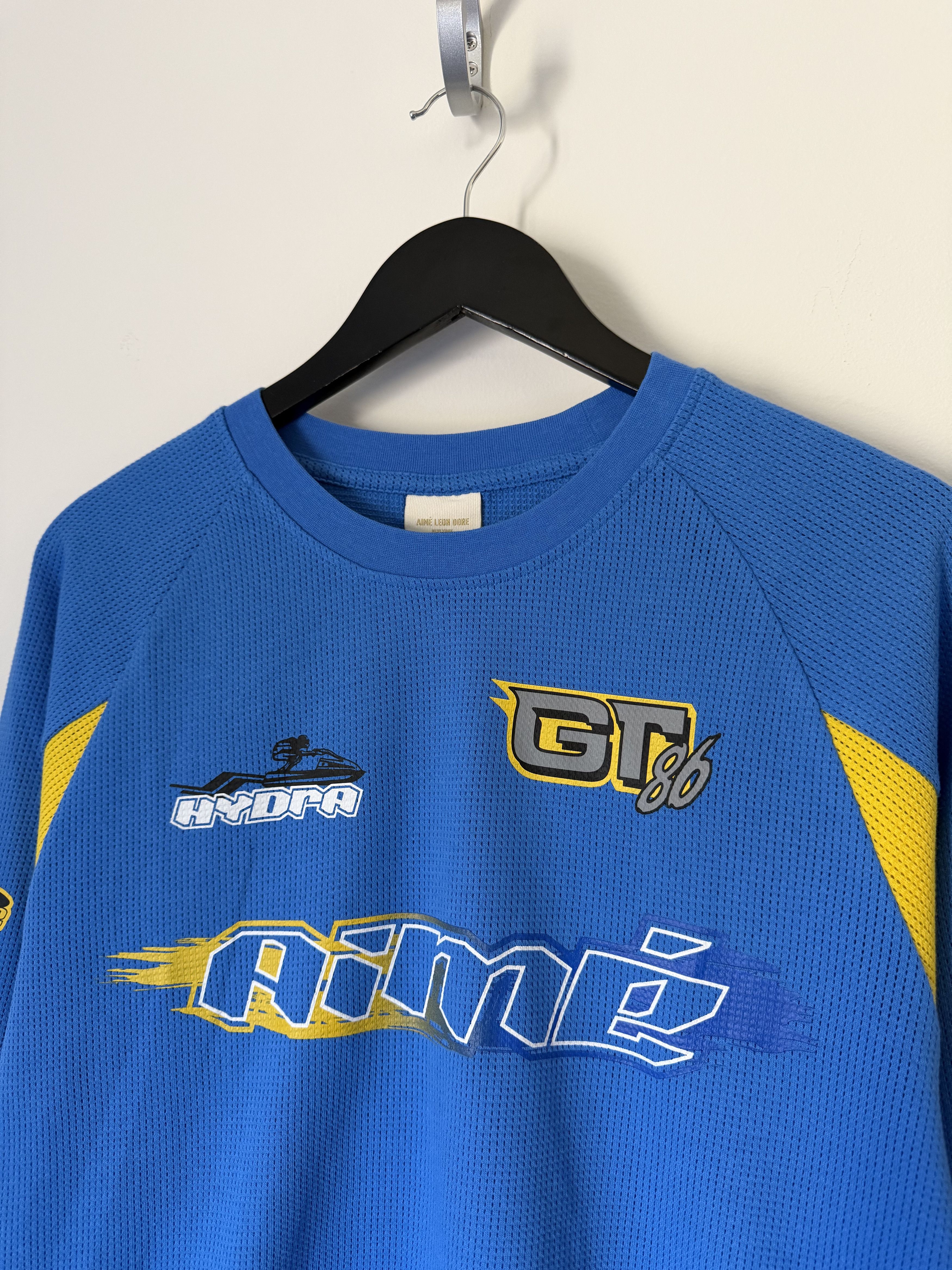 Aime Leon Dore Aime Leon Dore Mesh Wave Running Long Sleeve Top in Blue Size US L / EU 52-54 / 3 - 2 Thumbnail