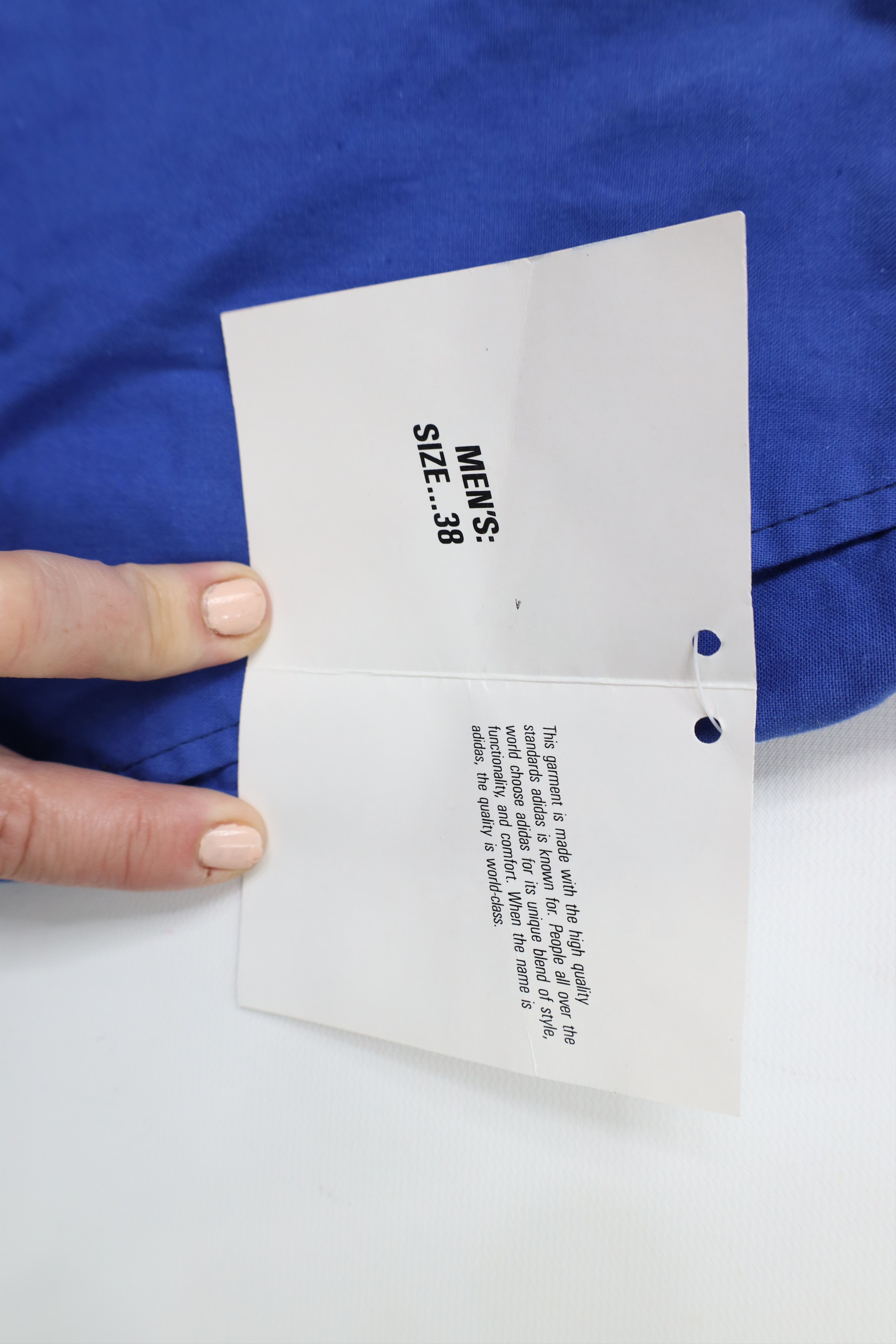 Adidas × Vintage Deadstock Vintage 80s Adidas Knee Tennis Golf Shorts Blue Size US 34 / EU 50 - 7 Thumbnail