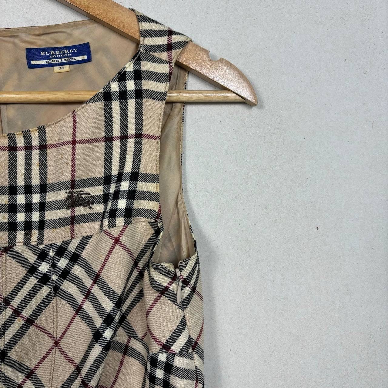 Burberry Burberry London Nova Check Pleated Sleeveless Dress Size XS / US 0-2 / IT 36-38 - 6 Thumbnail