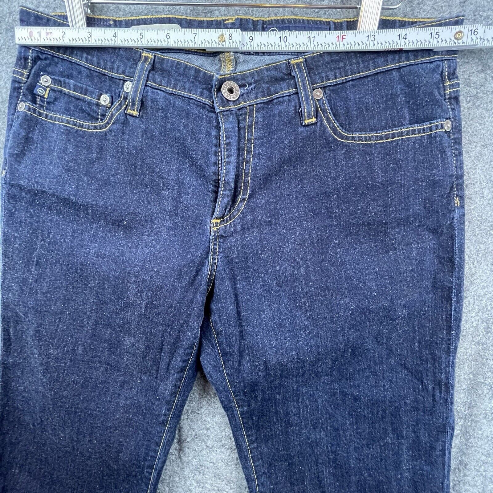 AG Adriano Goldschmied Adriano Goldschmied Jeans Womens 31 The Malibu Crop Bermuda Size 31" - 7 Thumbnail