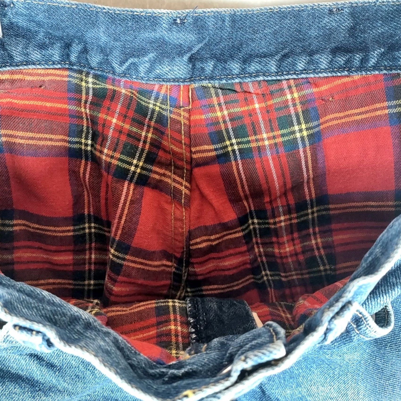 Vintage VINTAGE L.L.Bean Men’s Jeans Flannel Lined 32x30 Denim Blue 5-Pocket Mens Regular Straight Cotton Denim Winter Fall Spring Blue Denim Jeans Size US 32 / EU 48 - 4 Thumbnail