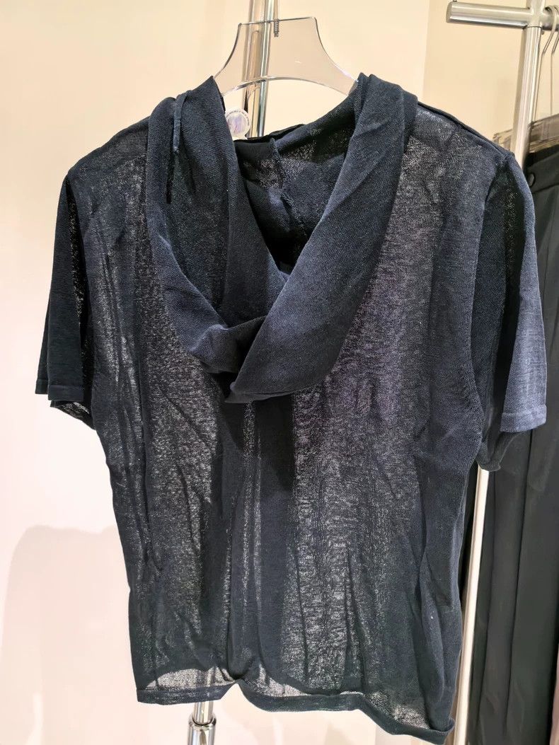 Our Legacy our legacy Black short-sleeved cardigan 2504-Nextarrow Size US XXS / EU 40 - 2 Thumbnail