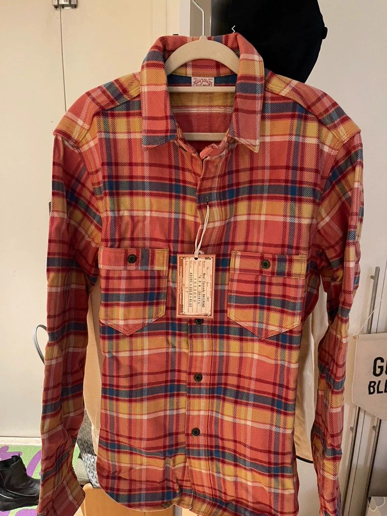 Freewheelers FREEWHEELERS Size 17 flannel shirt Size US XS / EU 42 / 0 - 1 Thumbnail