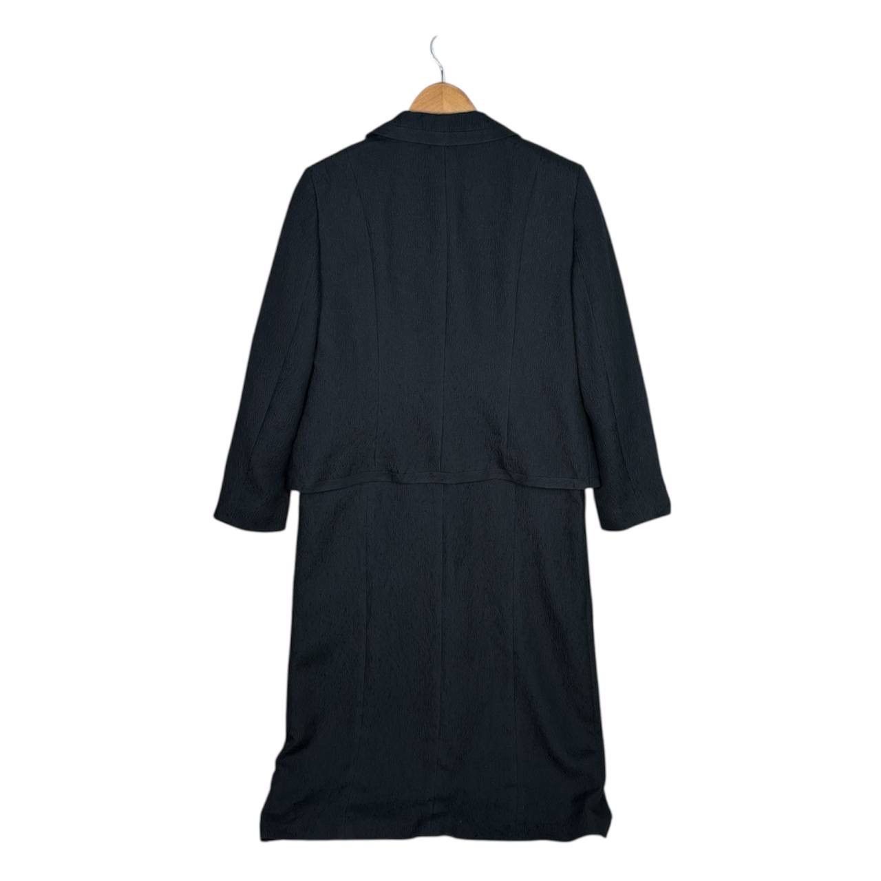 Chloe Chloe Formal Black Suit Set Jacket & Dress Crepe Knit Size M / US 6-8 / IT 42-44 - 2 Thumbnail