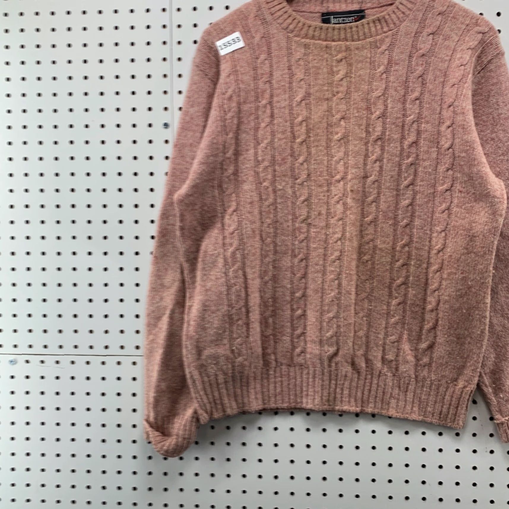 Jantzen VINTAGE Jantzen Wool Cable Knit Pullover Sweater Womens Medium Academia 21X26 Size M / US 6-8 / IT 42-44 - 5 Thumbnail