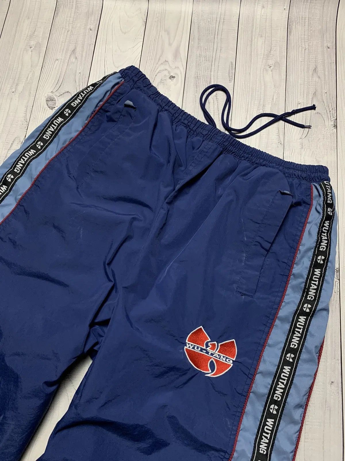 Wu-Tang Clan Vintage Wu-Tang track suit drill pants Y2K jacket big logo Size US L / EU 52-54 / 3 - 9 Thumbnail
