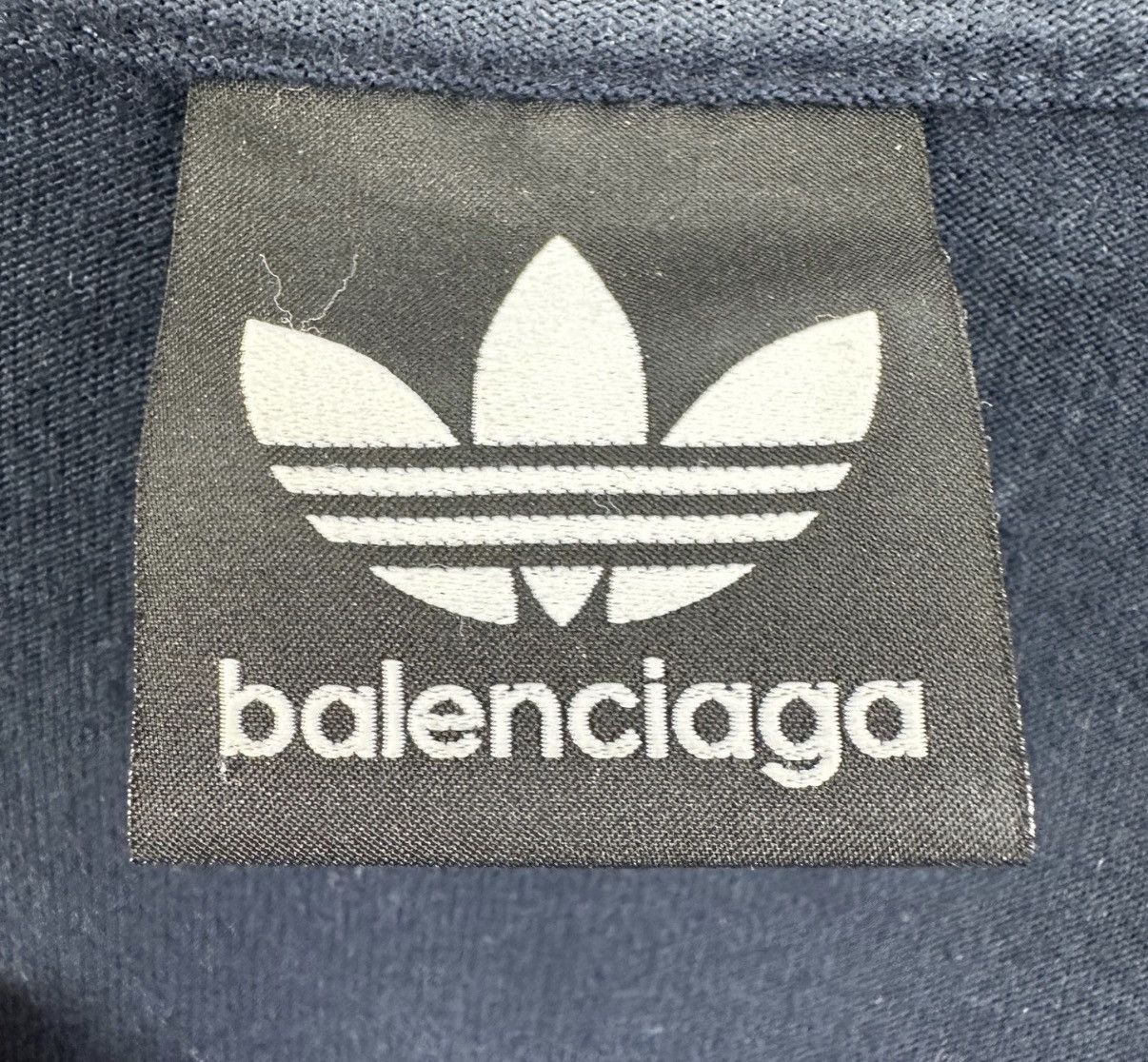 Balenciaga Balenciaga x Adidas Navy Short Sleeve T-Shirt K12 Size US M / EU 48-50 / 2 - 5 Thumbnail