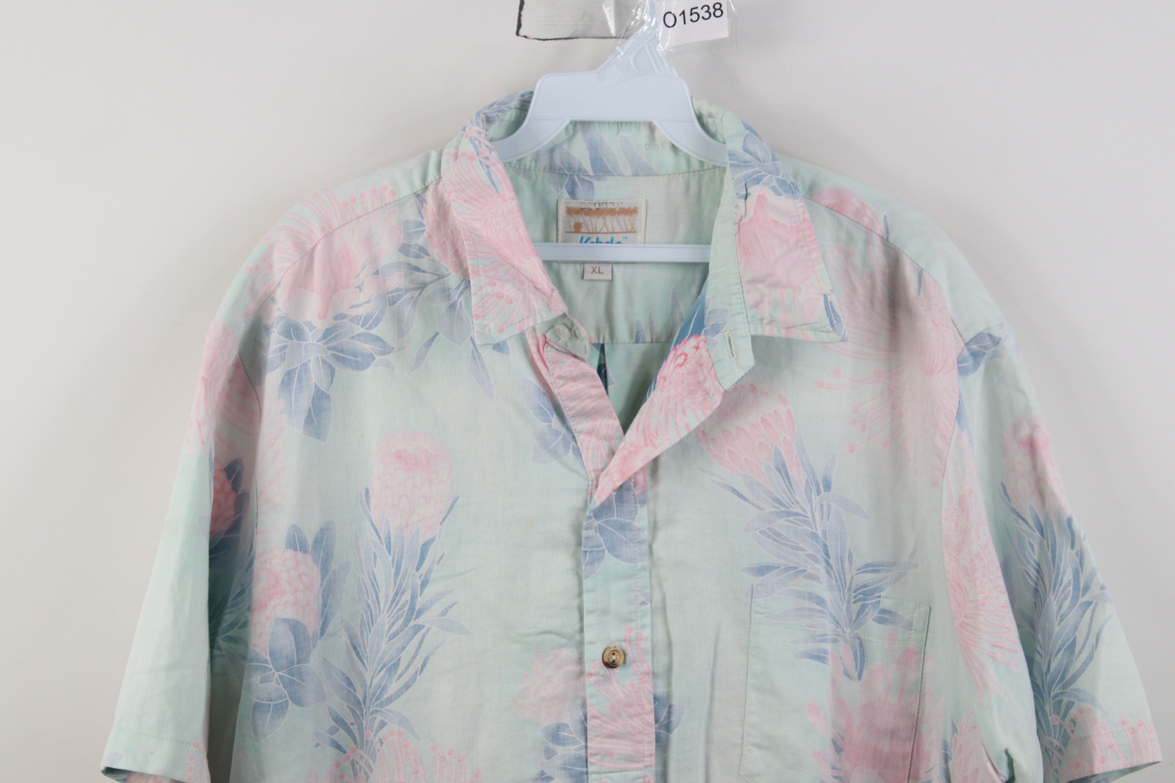 Vintage Vintage 90s Streetwear Flower Button Down Polo Shirt USA Size US XL / EU 56 / 4 - 2 Thumbnail