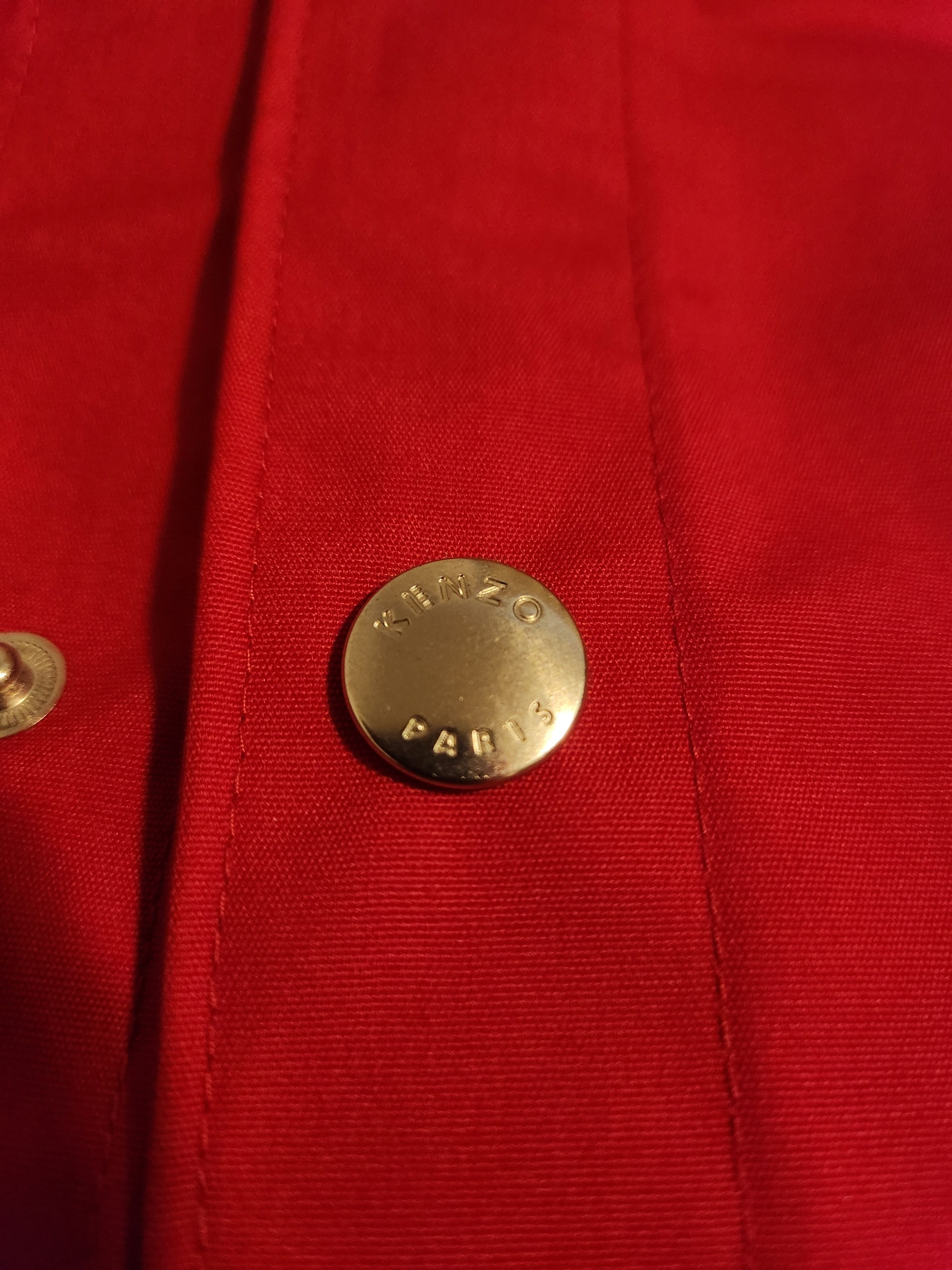 Kenzo Kenzo Paris Coach Jacket Red Size US M / EU 48-50 / 2 - 7 Thumbnail