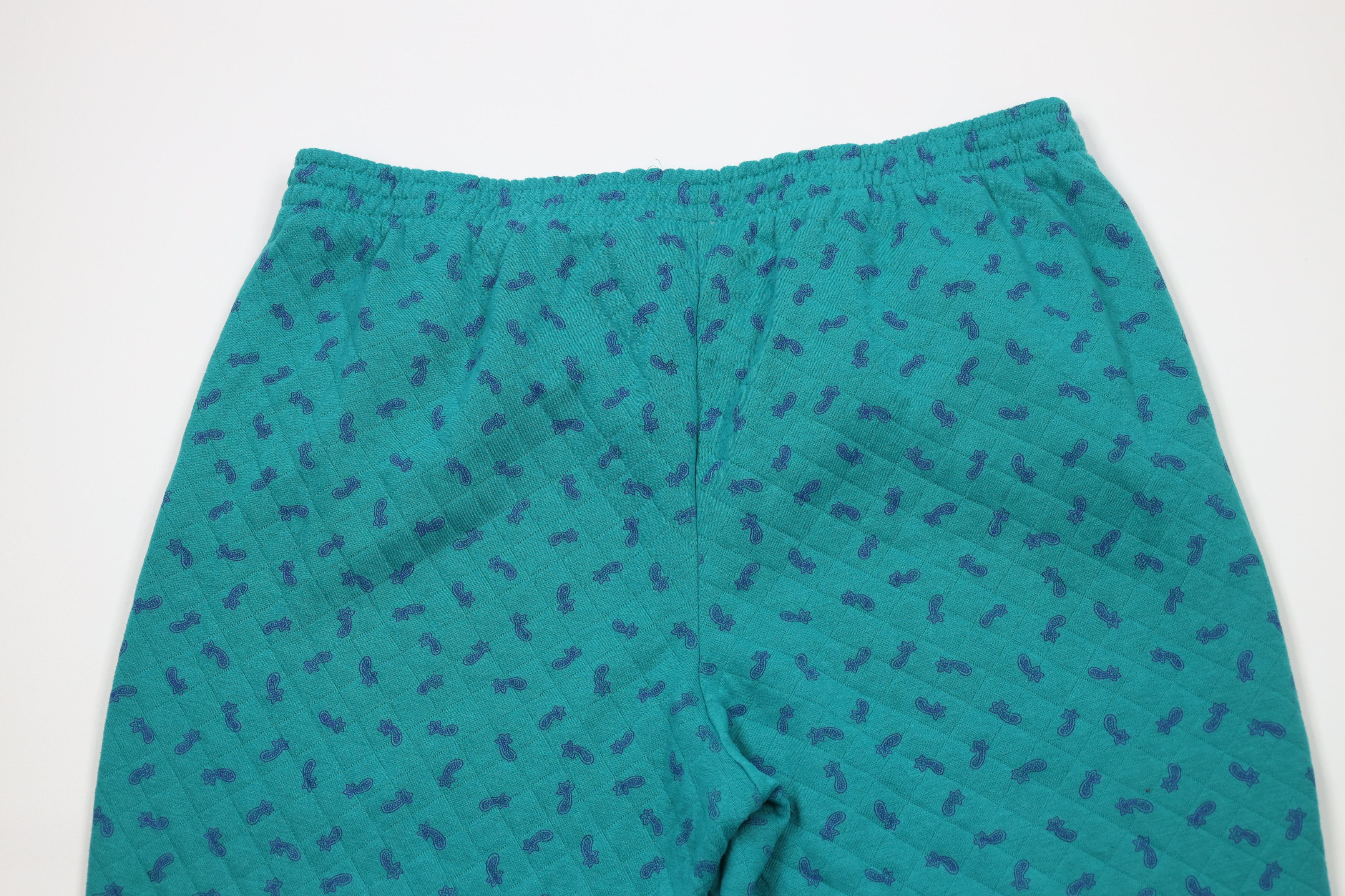 Vintage Vintage 90s Streetwear Paisley Cuffed Sweatpants Joggers Size 22" - 10 Thumbnail