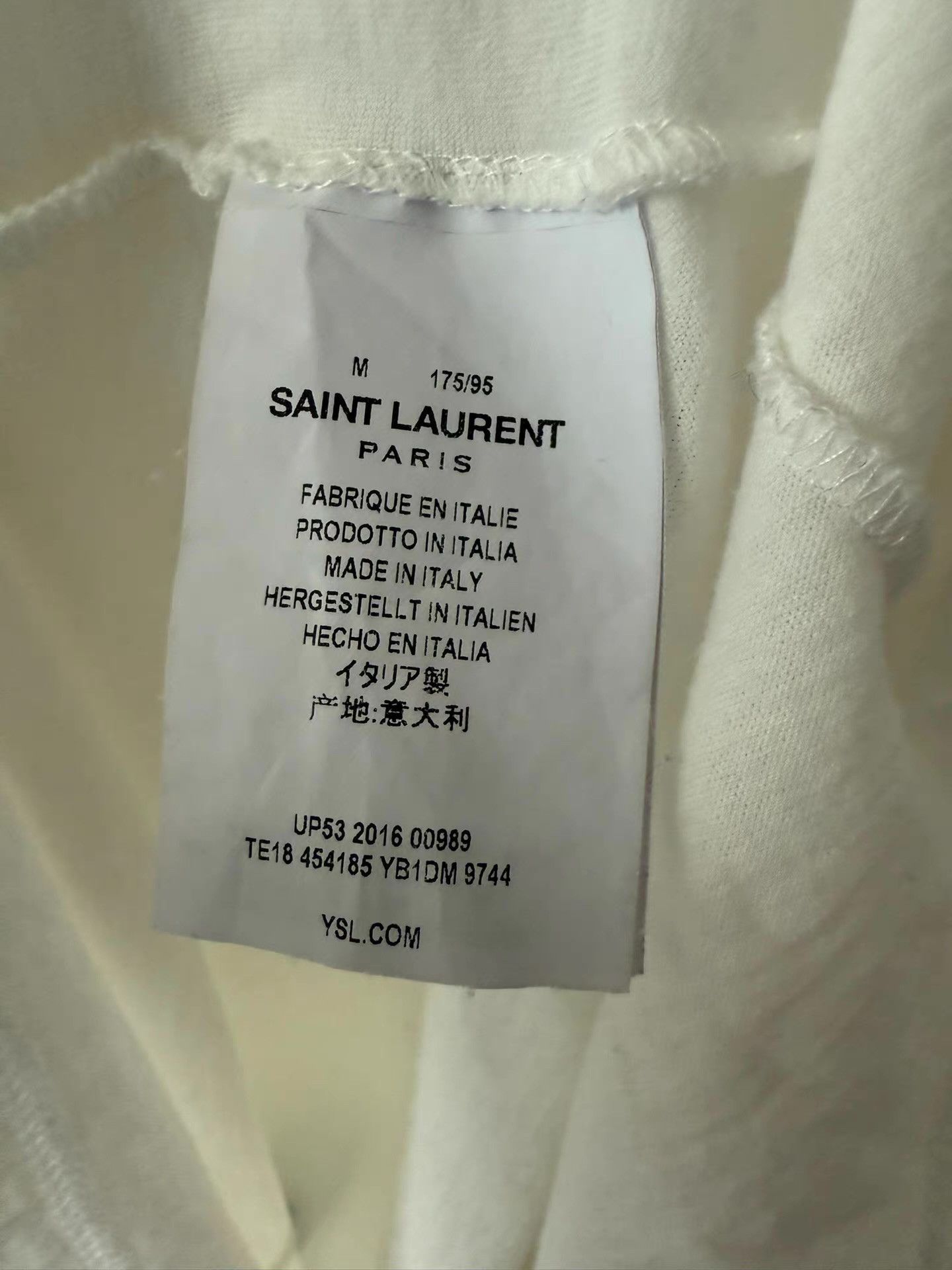 Saint Laurent Paris Saint Laurent Star and Moon T-shirt Ｑ23 Size US M / EU 48-50 / 2 - 4 Thumbnail