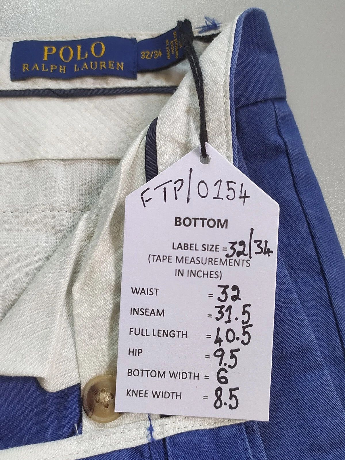 Polo Ralph Lauren Polo Ralph Lauren Stretch Slim Fit Chino Trouser FTP 0154 Size US 32 / EU 48 - 6 Thumbnail