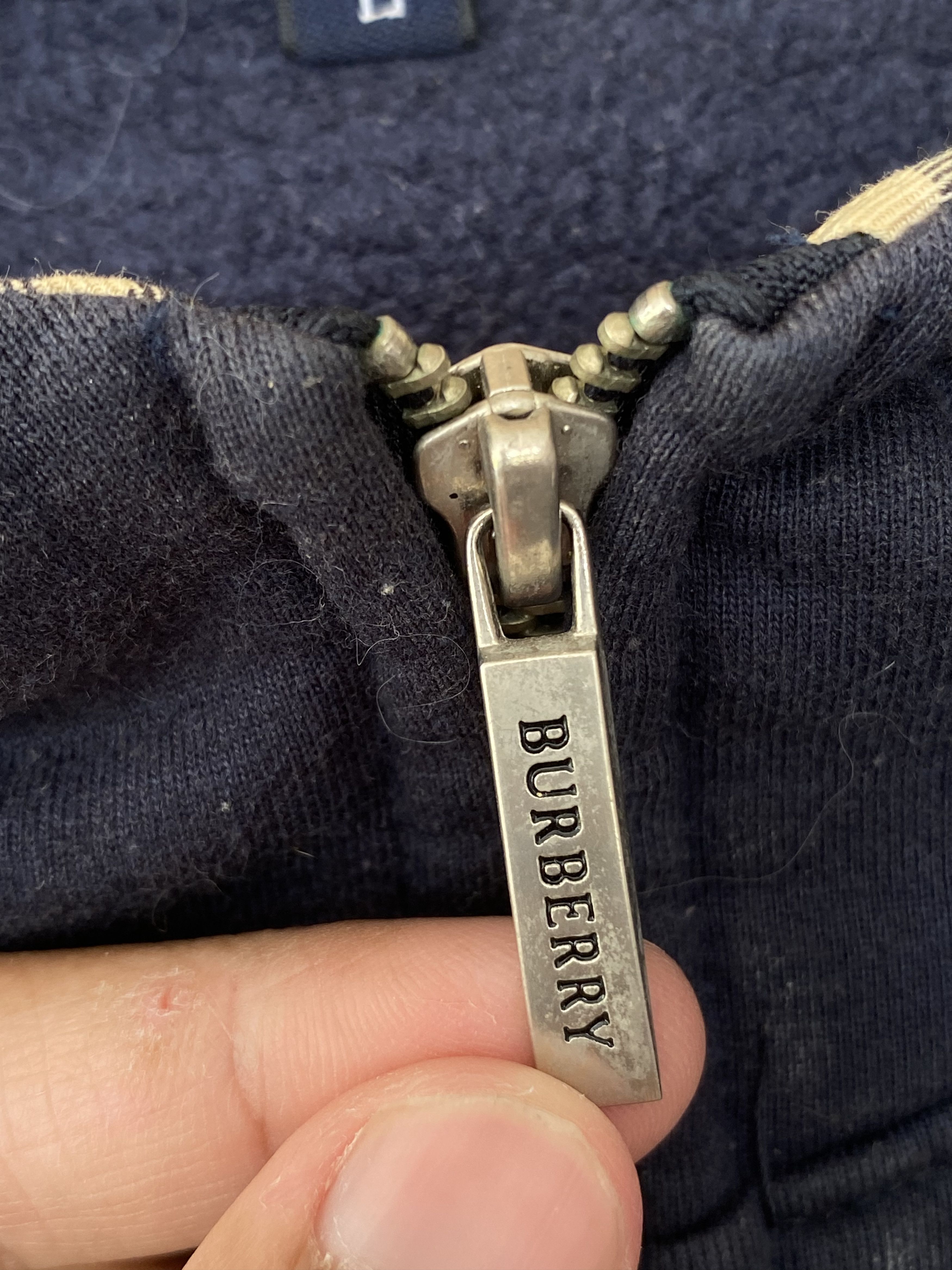 Burberry Vintage Burberry London Checkered Nova Check Half Zip Hoodie Size US L / EU 52-54 / 3 - 6 Thumbnail