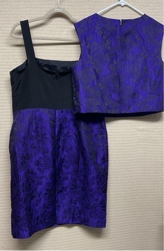Other Teri Jon Dress Jacquard/Brocade Sleeveless Set /Top Women 18 Size XXL / US 16-18 / IT 52-54 - 8 Thumbnail
