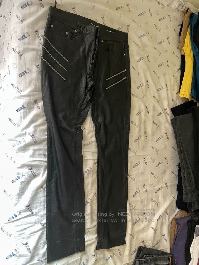 Saint Laurent Paris Saint Laurent Paris Five Zipper Leather Pants Size US 31 - 1 Thumbnail