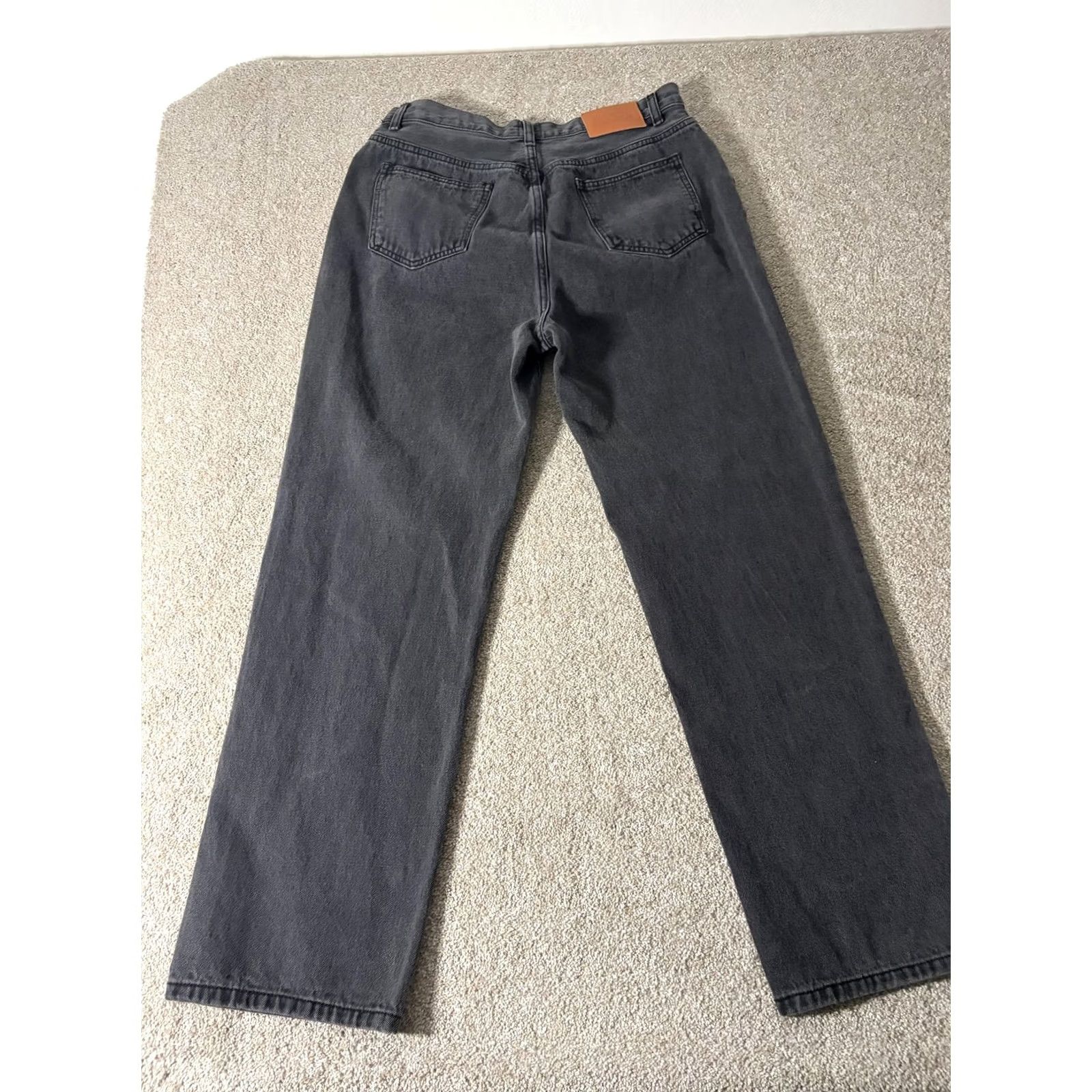 PRINCESS POLLY Princess Polly Jeans Womens 8 Charcoal Wash Straight Regular Fit Denim 29x29 Mens Womens Girls Boys Size 30" / US 8 / IT 44 - 6 Thumbnail