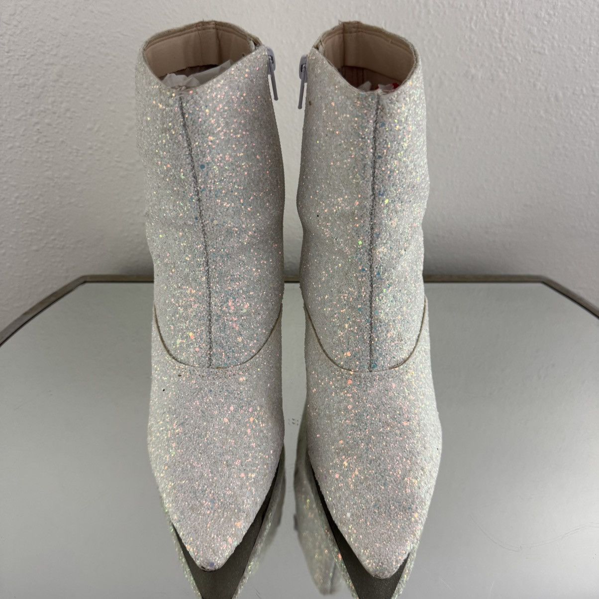 Other OLD CUTLER White Blue Unicorn Glitter Concert Ankle Boot Size US 9 / IT 39 - 6 Thumbnail