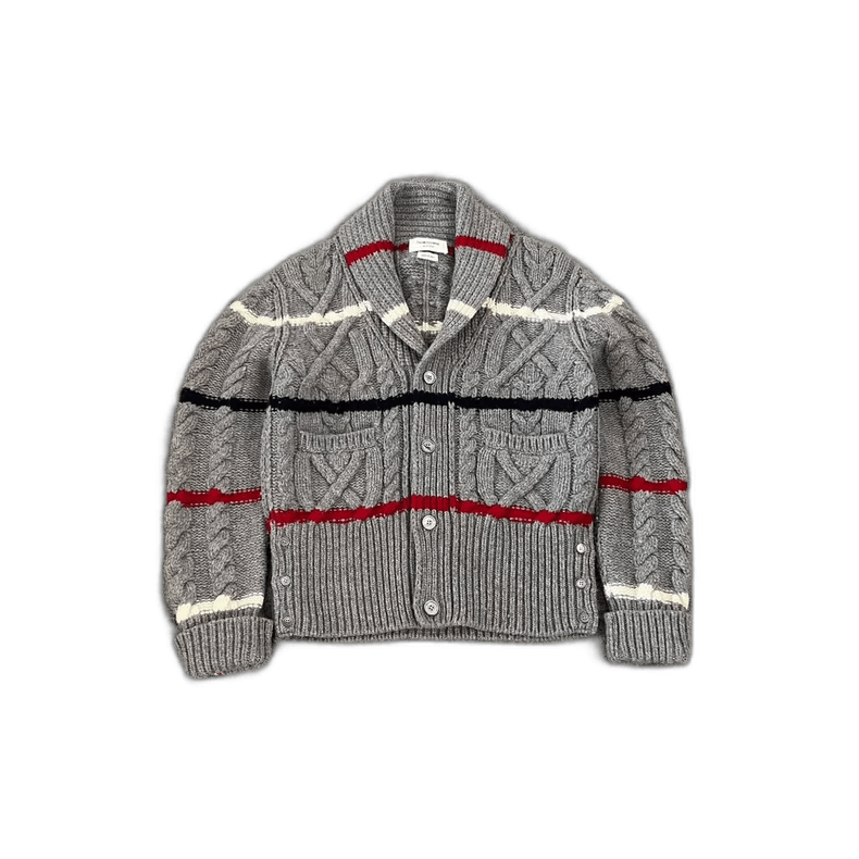 Thom Browne Thom Browne Striped Knit Cardigan Sweater Size M / US 6-8 / IT 42-44 - 1 Thumbnail
