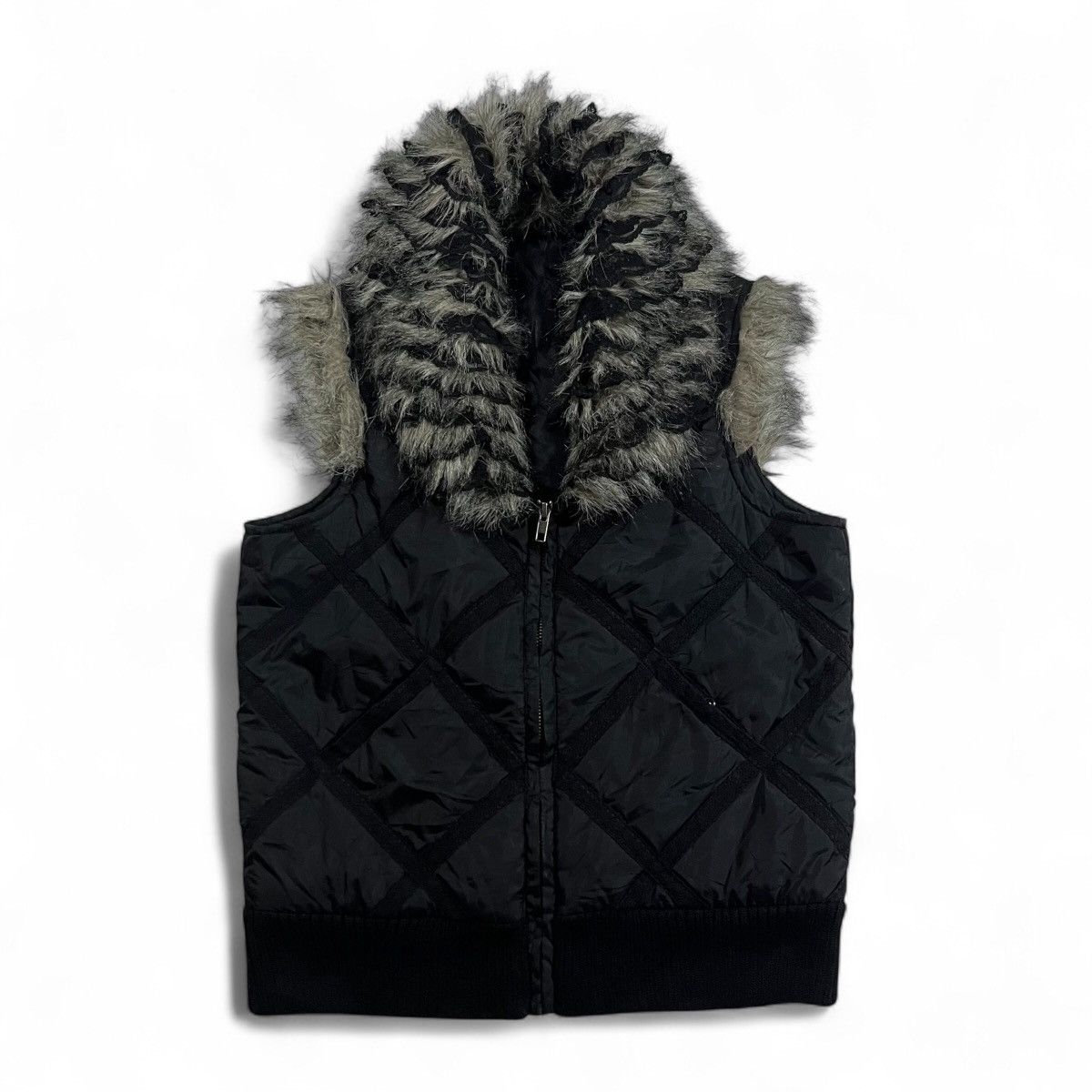 Japanese Brand Racoon Fur Puffer Vest LGB Style Size US M / EU 48-50 / 2 - 2 Thumbnail