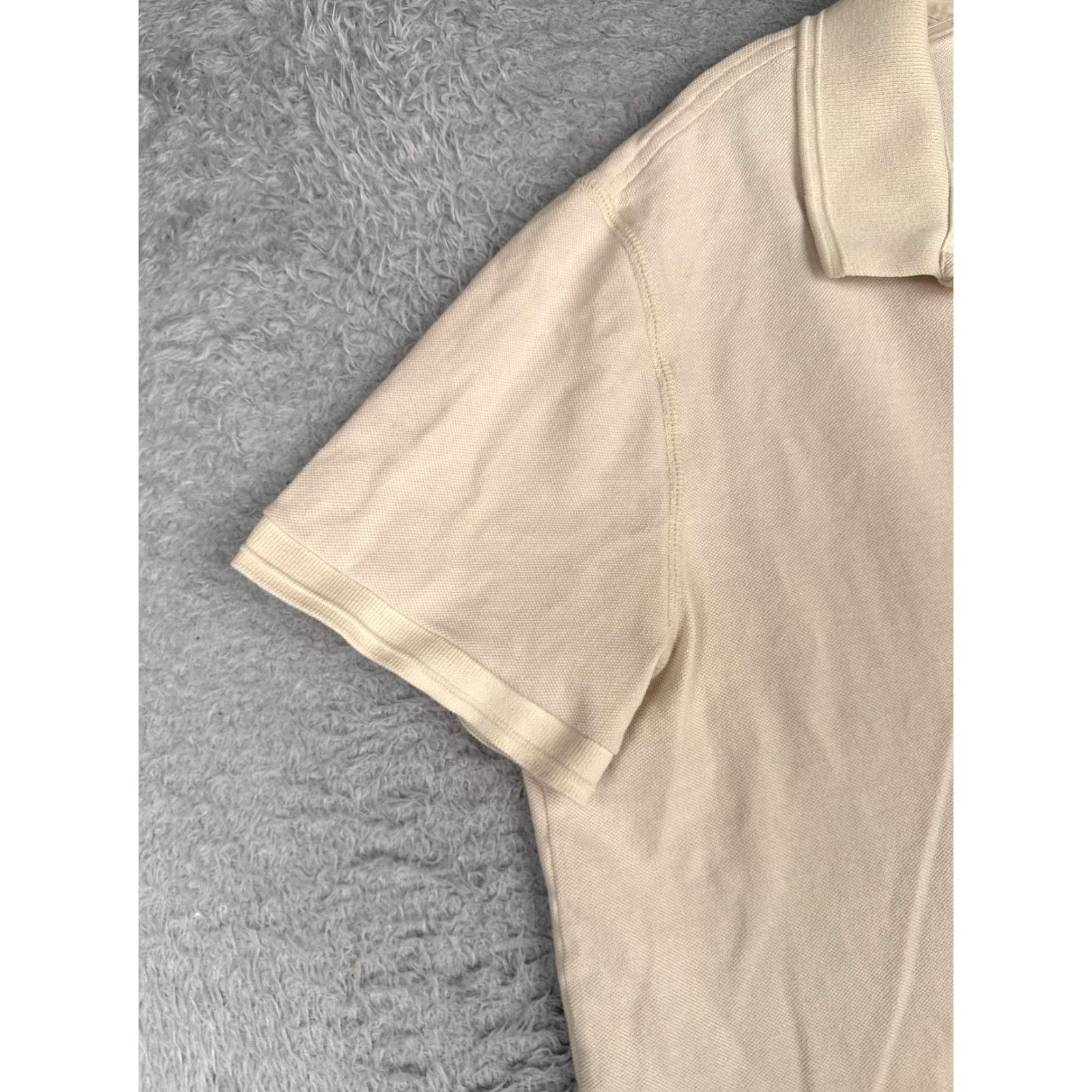 Lacoste Lacoste Polo Shirt Men 7 Beige Short Sleeve Slim 100% cotton Jersey Fabric READ Size US M / EU 48-50 / 2 - 3 Thumbnail