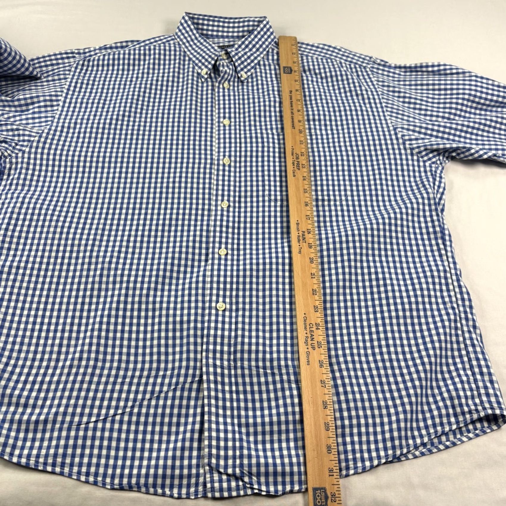 Vintage Gitman Bros Shirt Mens XL Blue Plaid Button-Up Long Sleeve Casual Formal Vintage Size 46R - 5 Thumbnail