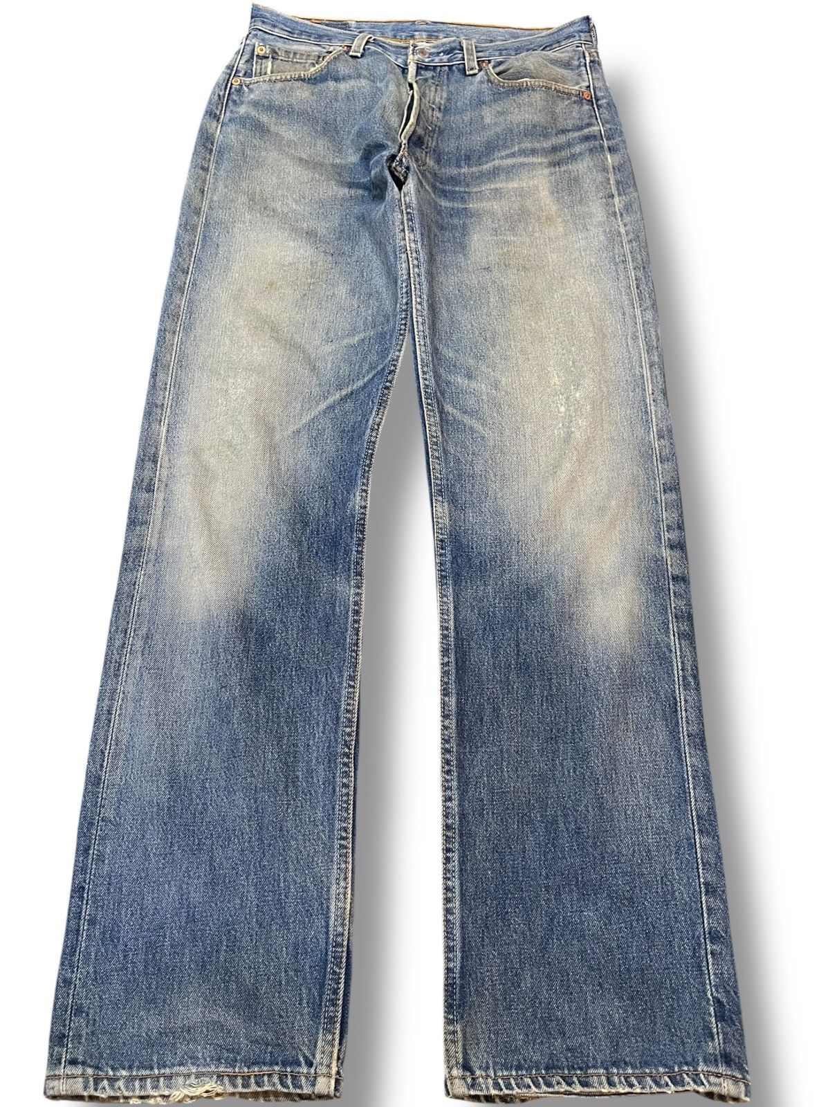 LVC × Levi's × Levi's Vintage Clothing Vintage Levi’s 501 Faded Grunge Denim Size US 31 - 1 Thumbnail
