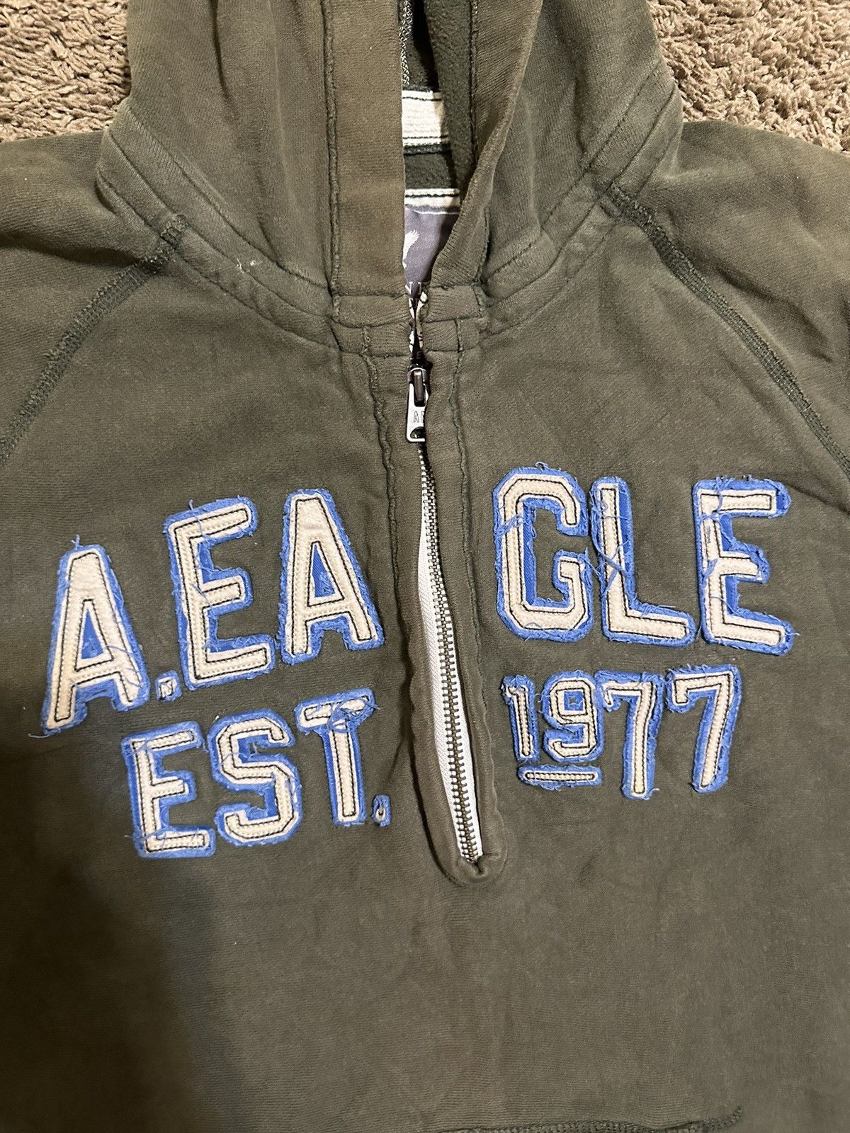 American Eagle Outfitters × Vintage Vintage American Eagle “triple forest” hoodie 00s size xl Size US XL / EU 56 / 4 - 2 Thumbnail