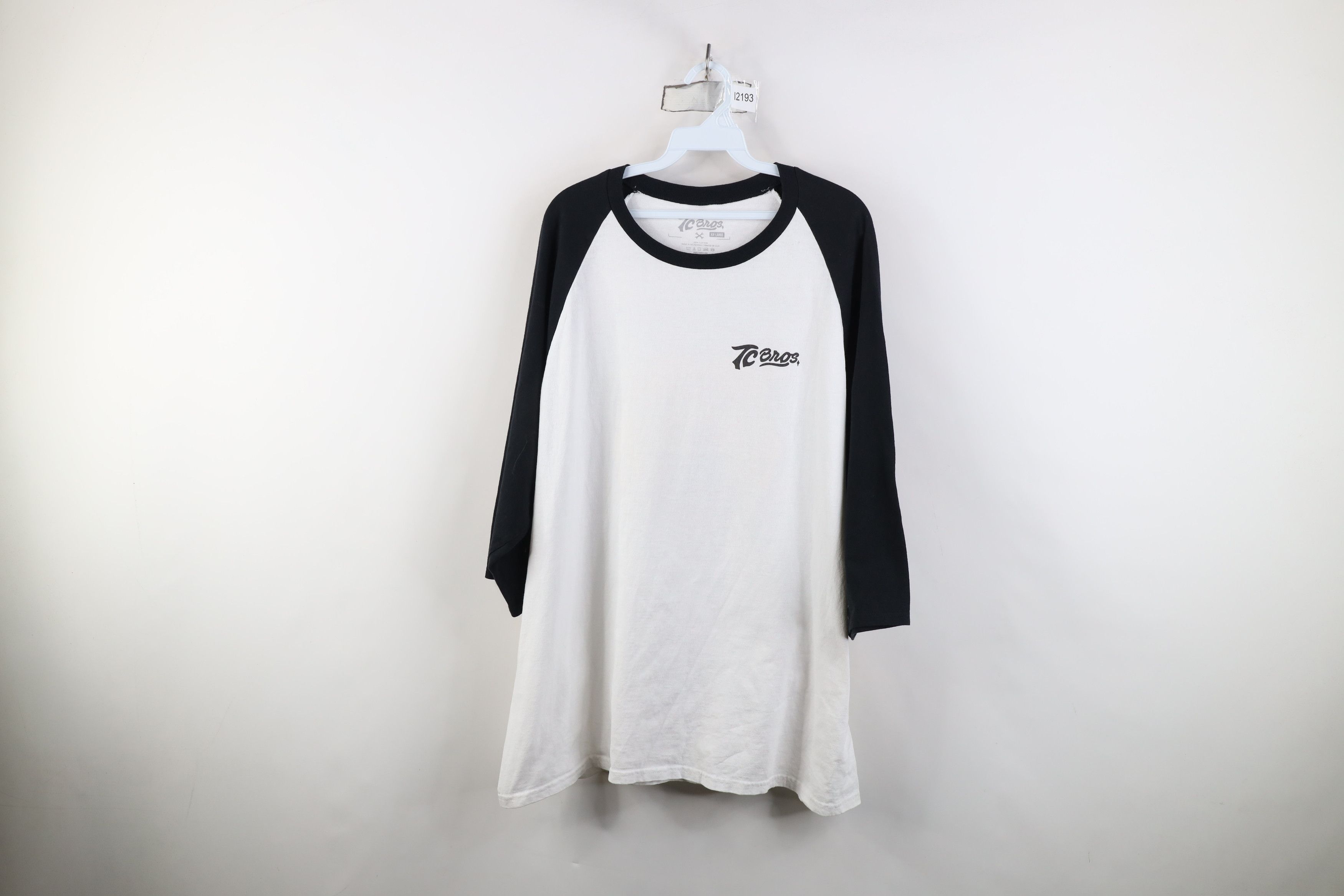 Vintage TC Bros Tiger Motorcycle Parts 3/4 Sleeve Raglan T-Shirt Size US XXL / EU 58 / 5 - 1 Thumbnail