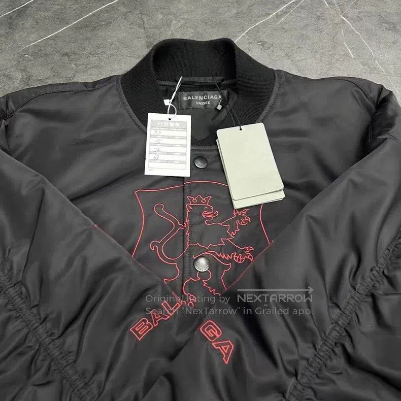 Balenciaga Balenciaga Lion head embroidery flight jacket bomber Size US XS / EU 42 / 0 - 6 Thumbnail