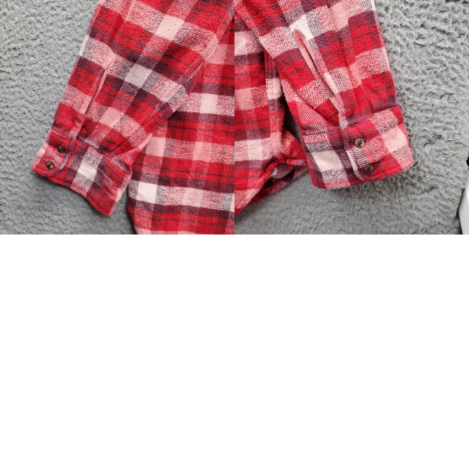 Vintage Aerie Womens XXL Flannel Shirt Multi Plaid Button Up Collared Shirt Regular Fit Vintage? No Size XXL / US 16-18 / IT 52-54 - 8 Thumbnail