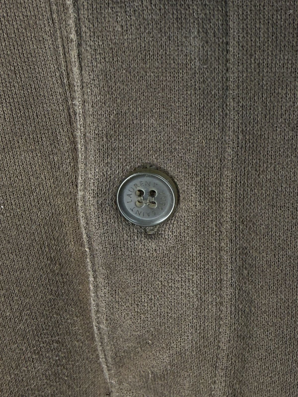 Yves Saint Laurent 90s YSL Sweatshirt 1/4 Olive Vintage Sweater Quarter Zip Size US L / EU 52-54 / 3 - 4 Thumbnail