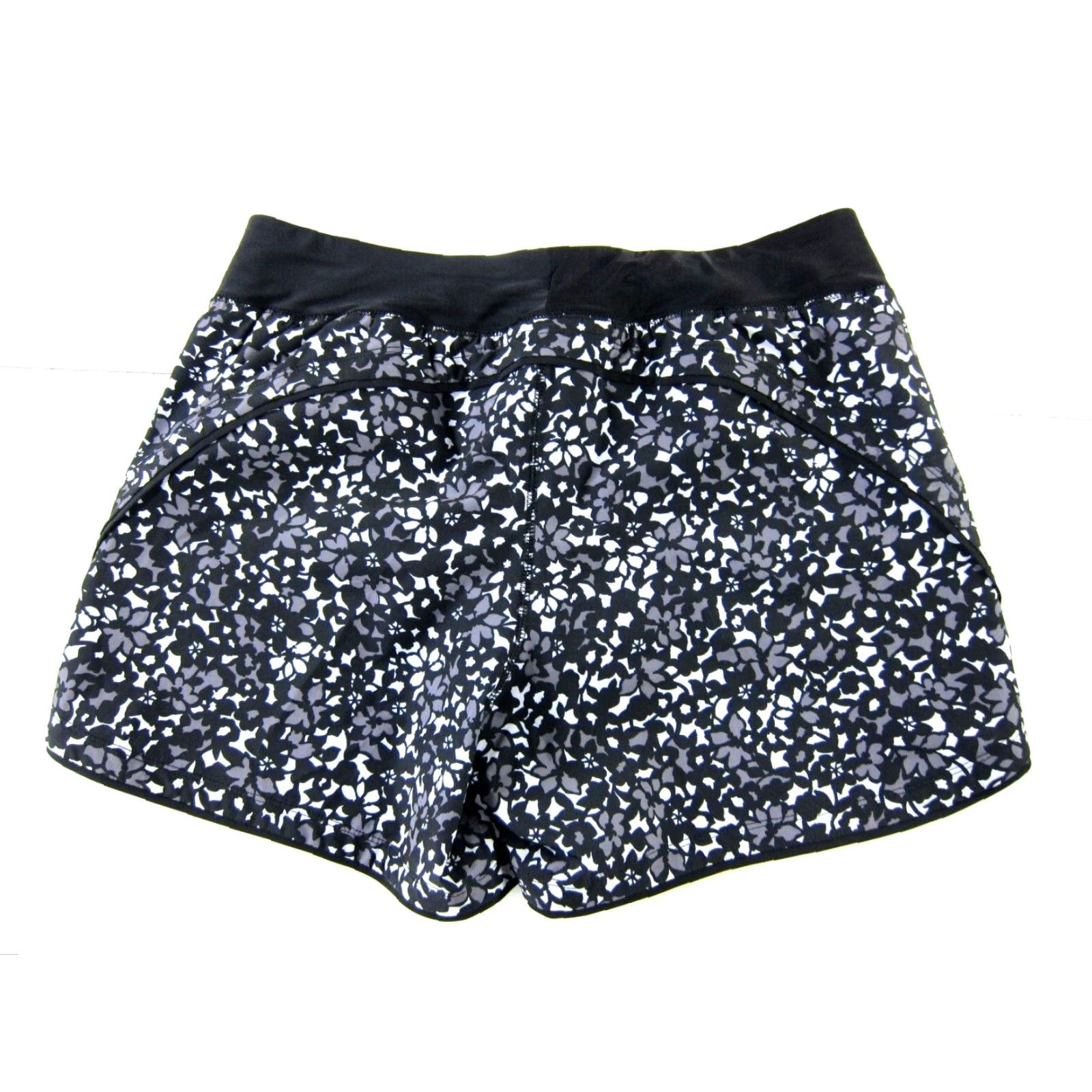 Lands' End Lands' End Black Floral Stretch Pocket Running Active Gym Short Woman 10P Size 32" / US 10 / IT 46 - 2 Thumbnail