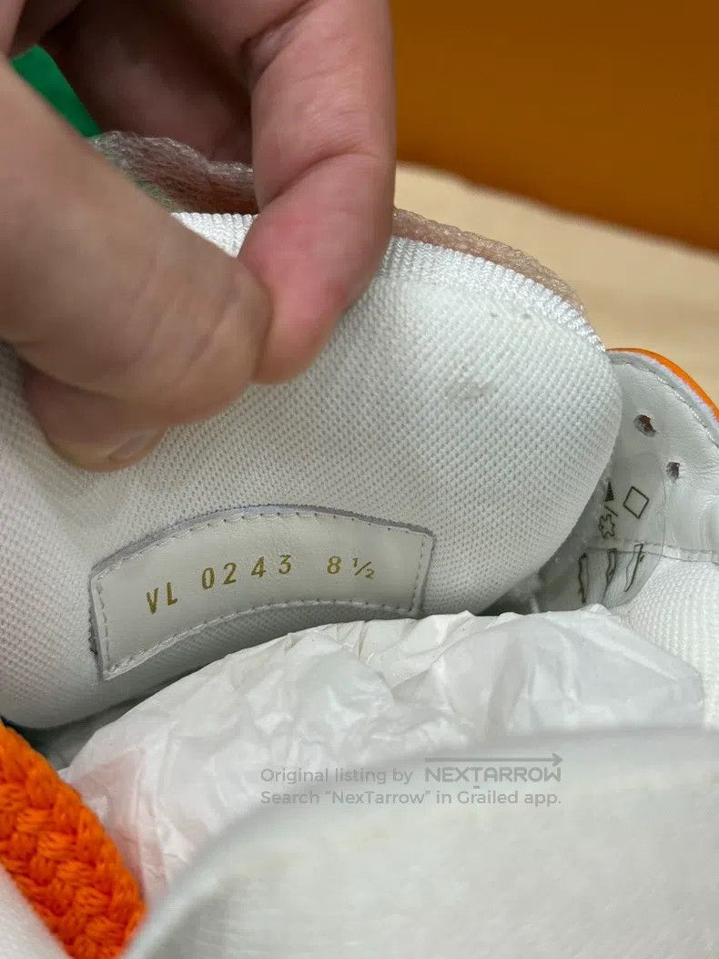 Louis Vuitton Louis Vuitton Trainer Maxi White Orange Fat Ding shoes Size US 8.5 / EU 41-42 - 7 Thumbnail