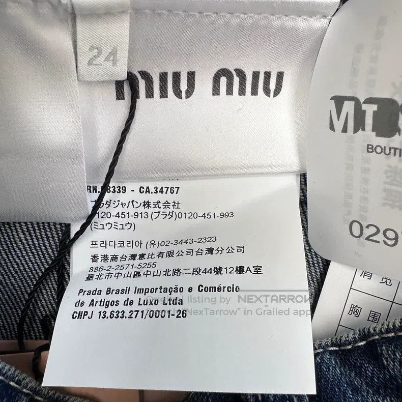 Miu Miu Miu Miu 24 Low waist casual jeans Size 24" / US 00 / IT 34 - 5 Thumbnail