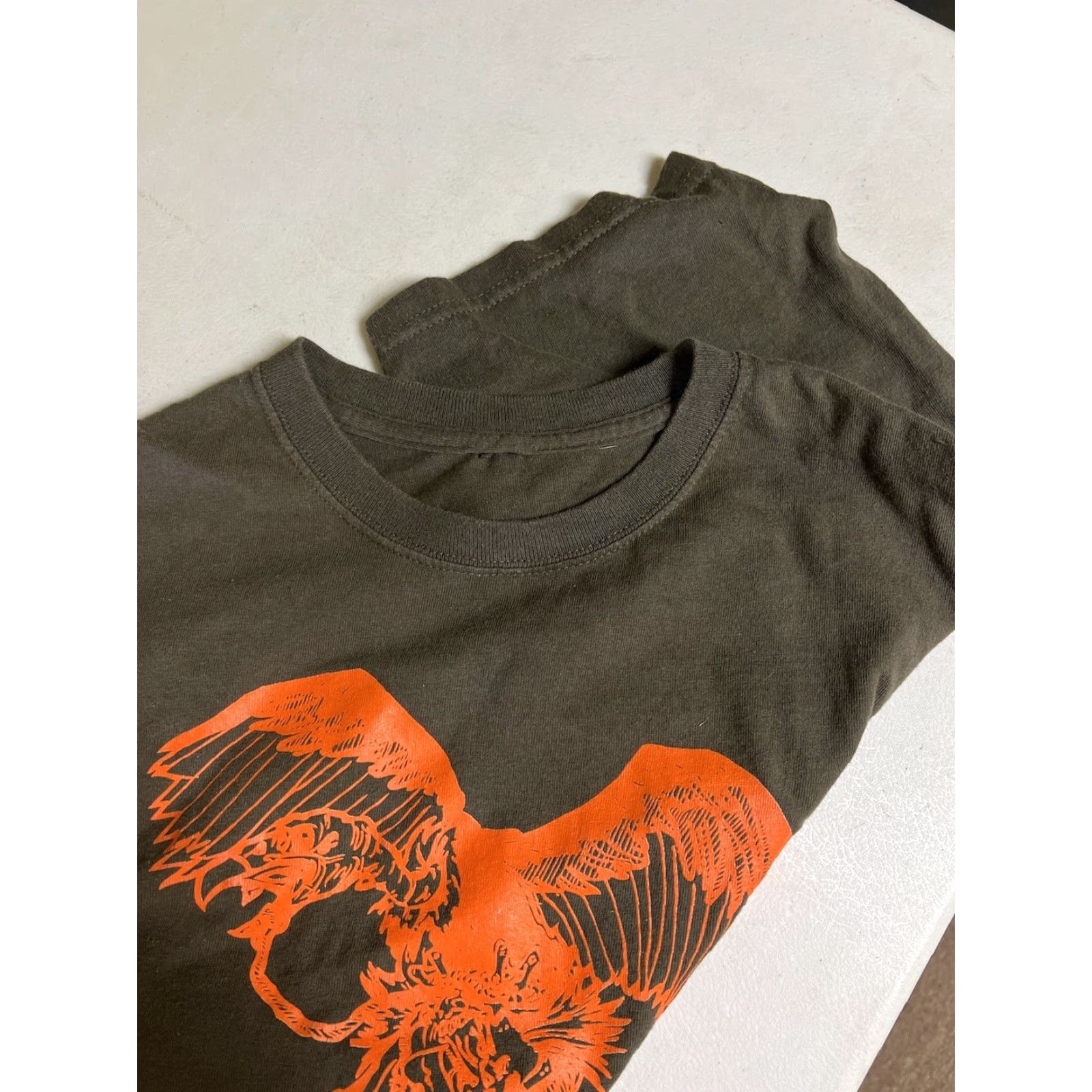 Vintage KGB Band Concert T-shirt Brown Large Men Crew Neck Short Sleeve Cotton Blend Buzzard Punk Rock Shirt Size US L / EU 52-54 / 3 - 5 Thumbnail