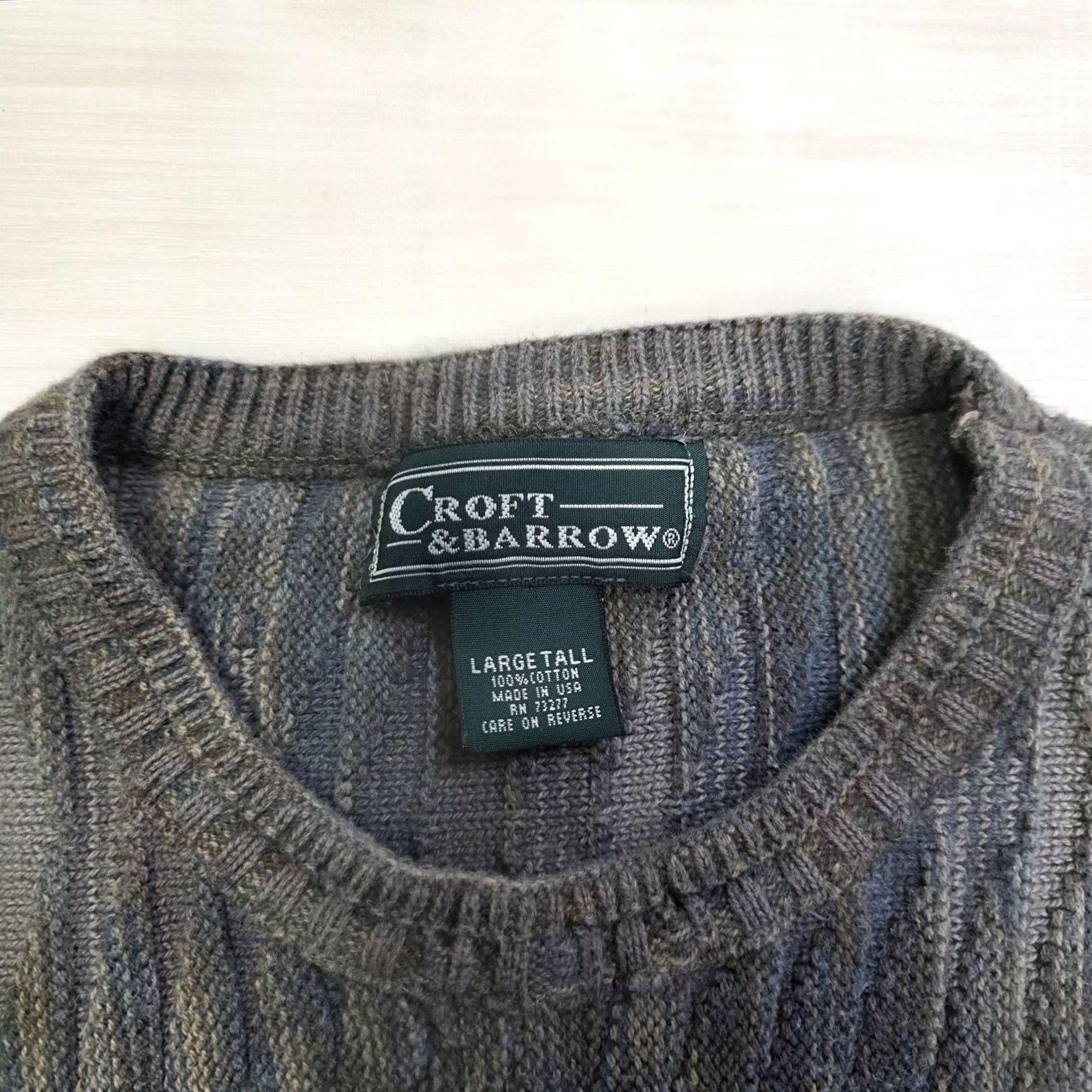 Croft & Barrow VINTAGE Croft & Barrow Sweater Brown Blue Size Large Tall Mens Size US L / EU 52-54 / 3 - 3 Thumbnail