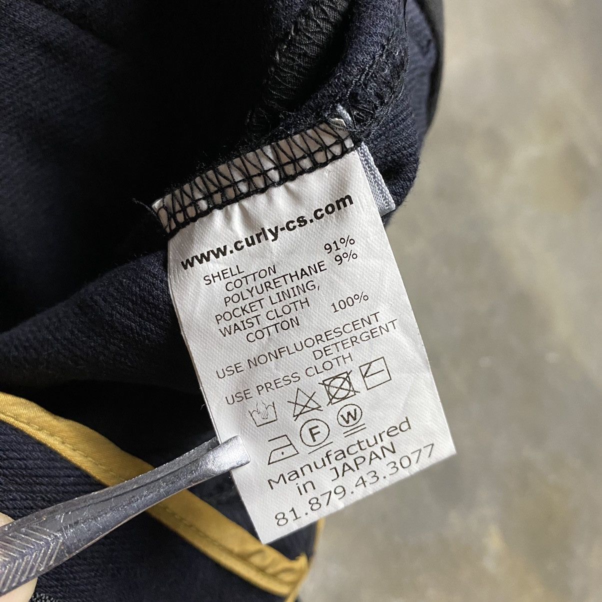 Japanese Brand Curly & Co Indigo Dye Pant Size US 30 / EU 46 - 9 Thumbnail