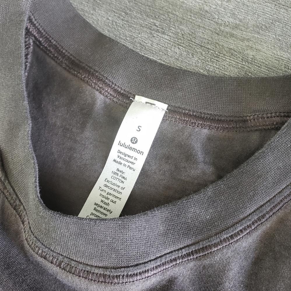 Lululemon Grey Washed Lululemon Stitched Crop Tank Size S / US 4 / IT 40 - 4 Thumbnail