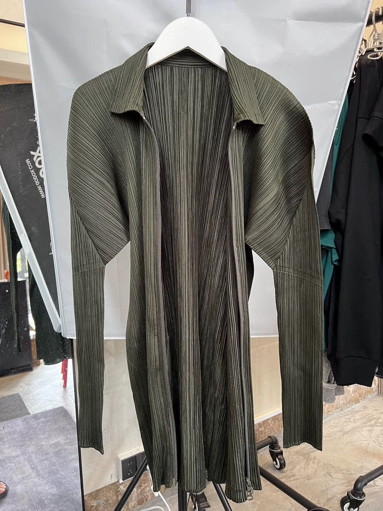 Issey Miyake issey miyake size:3 Green double-zipped coat 2505-Nextarro Size XXS / US 00 / IT 34 - 1 Thumbnail